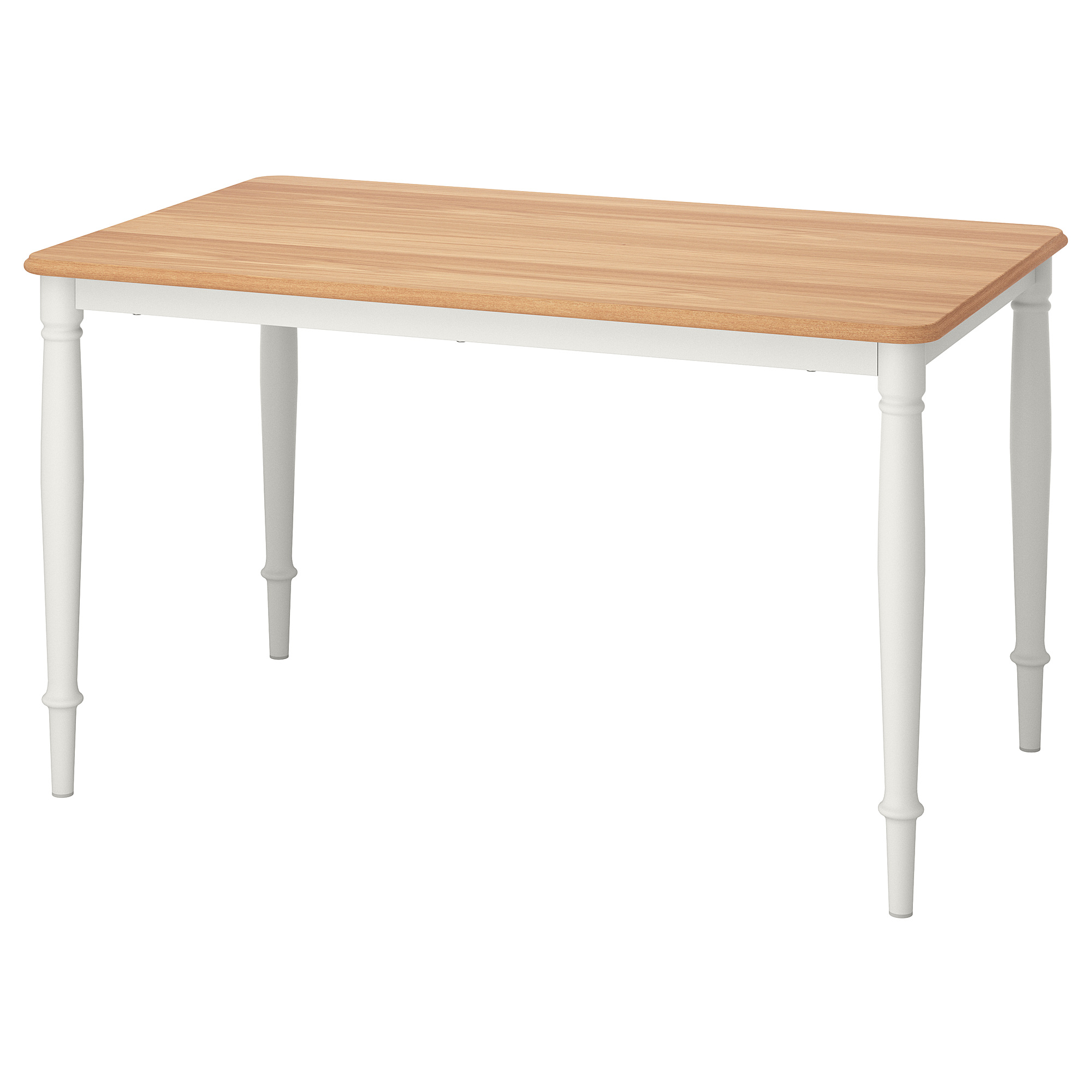 DANDERYD IKEA Стол обеденный, 130x80 см, дубовый шпон/белый
