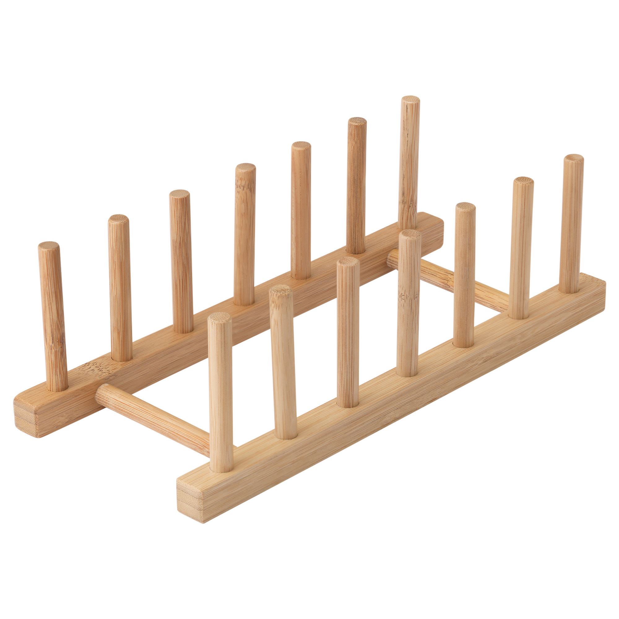 OSTBIT IKEA Держатель для тарелок, бамбук