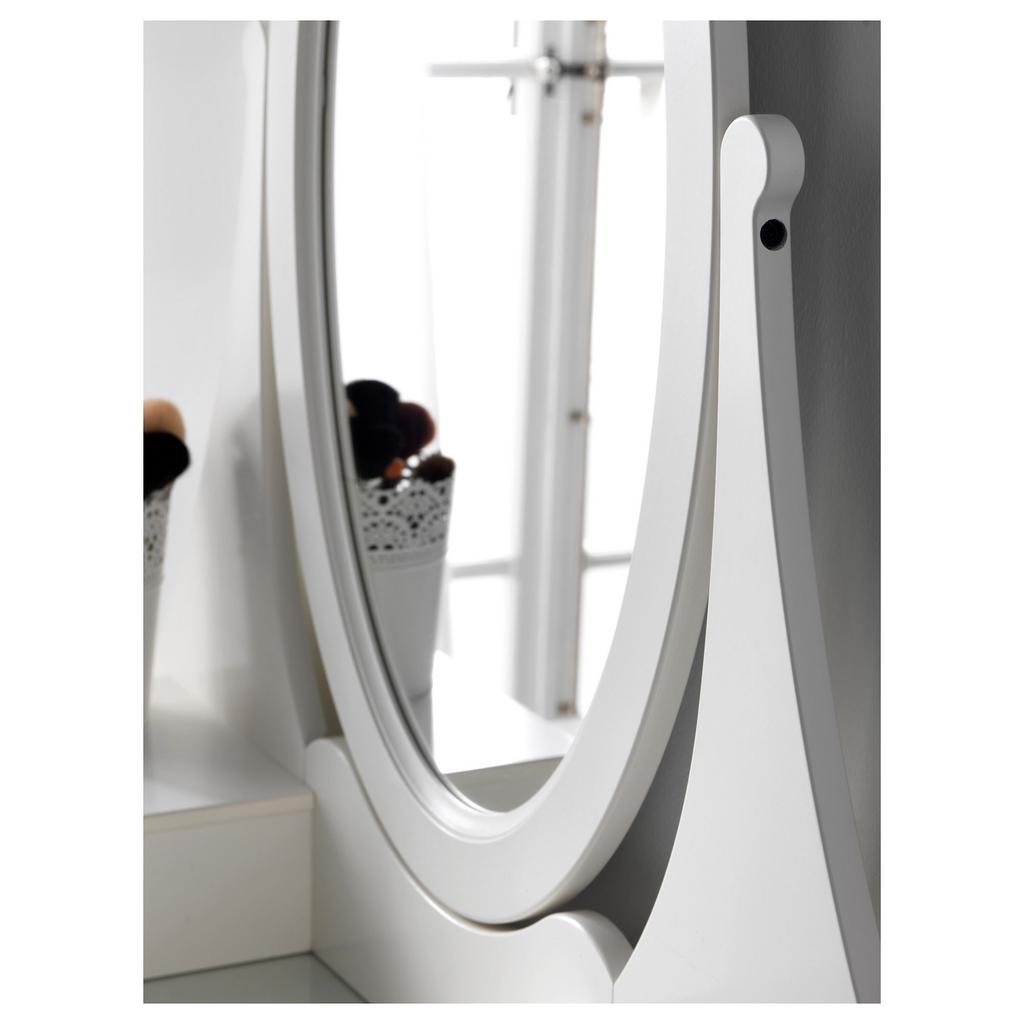 HEMNES IKEA ХЕМНЭС Туалетный столик с зркл, белый, 100x50 см