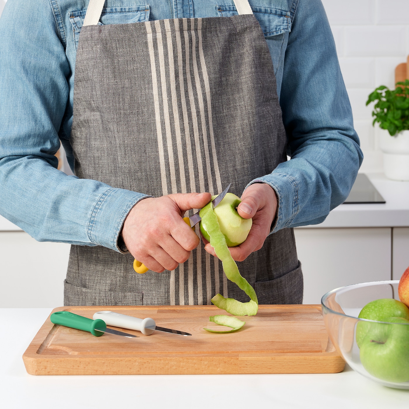 UPPFYLLD IKEA УППФИЛЛД Нож для чистки овощей/фруктов,3 шт., разные цвета