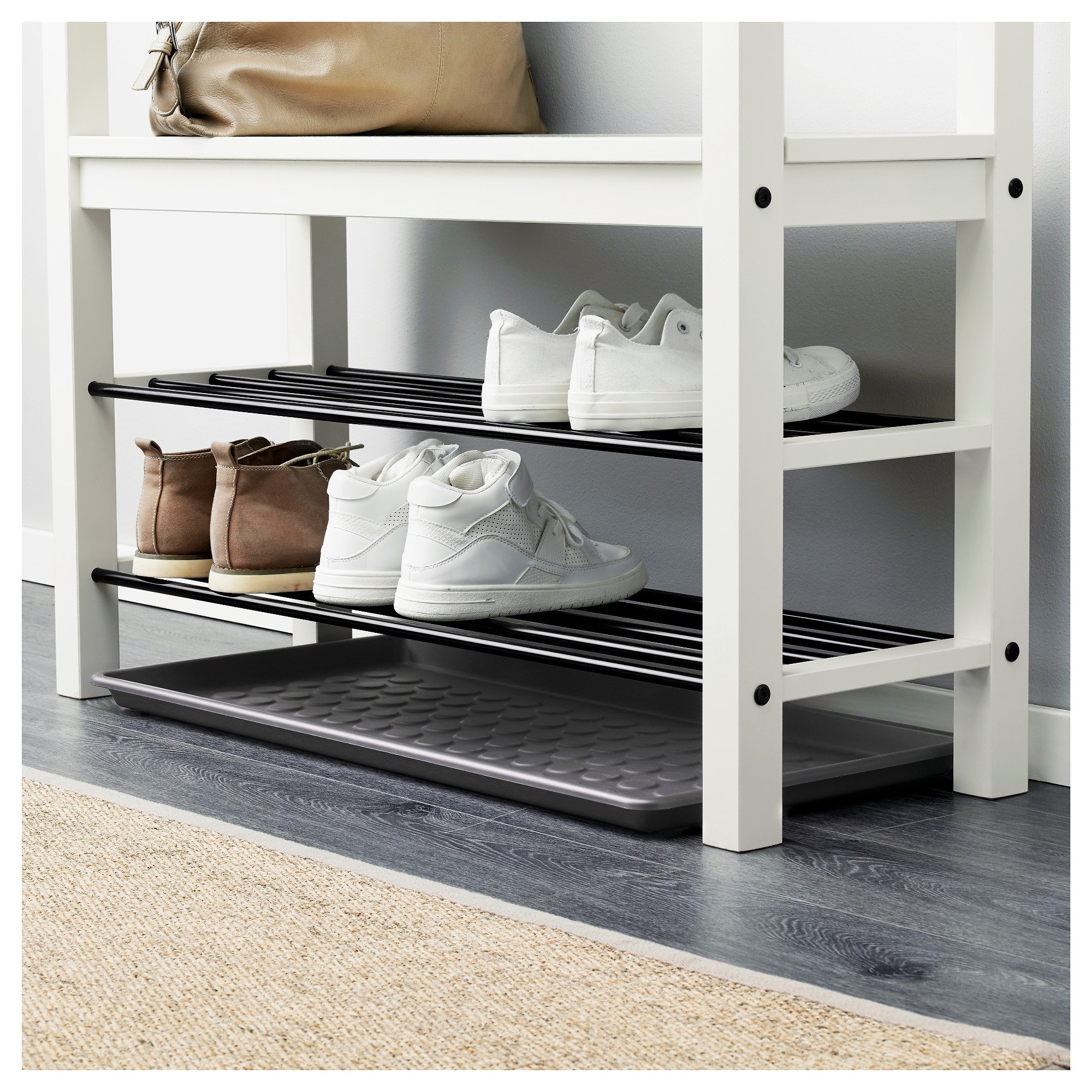 BAGGMUCK IKEA БЭГГМАК Подставка для обуви, серый
