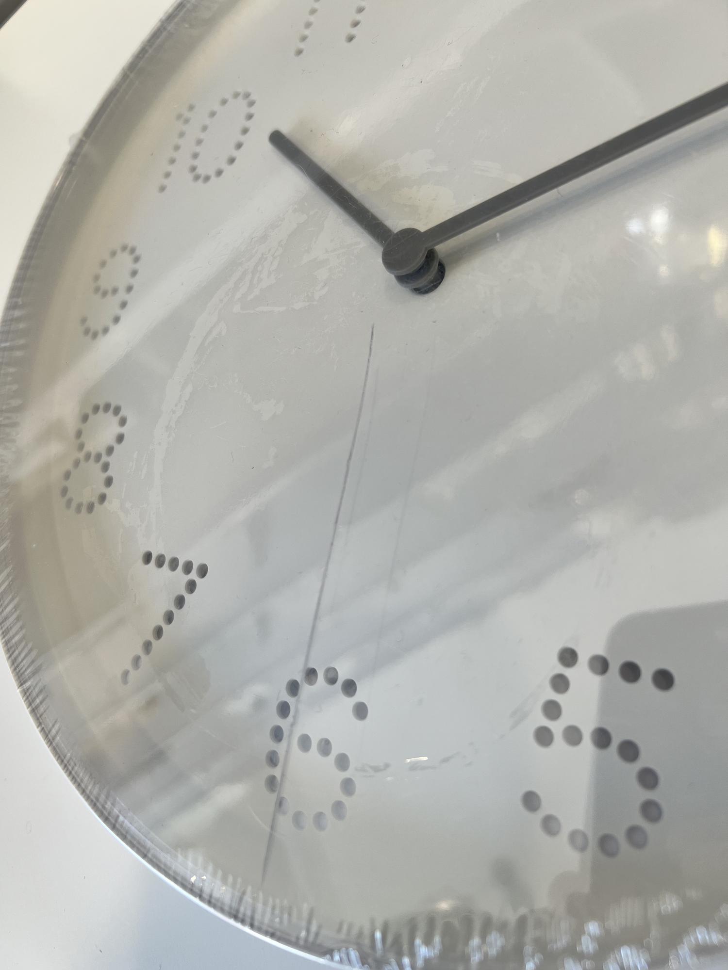 TROMMA IKEA ТРОММА Настенные часы, белый 25 см (есть трещина)