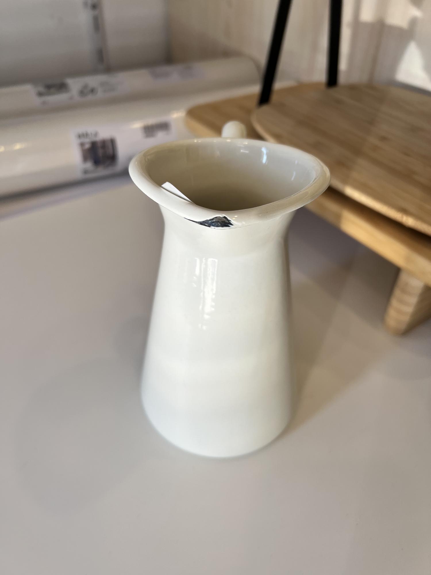 SOCKERÄRT IKEA СОККЕРЭРТ Кувшин, белый 16 см (есть царапины)