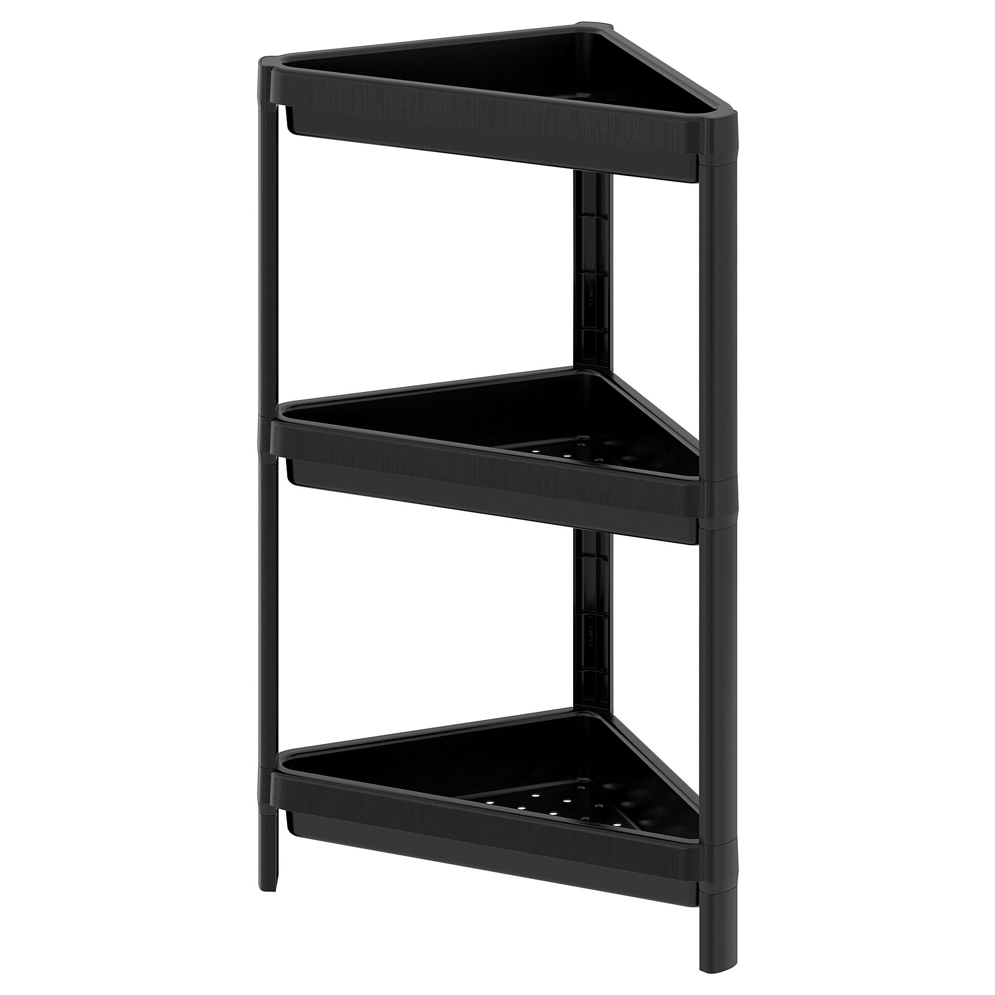 VESKEN IKEA Стеллаж угловой, черный 33x33x71 см