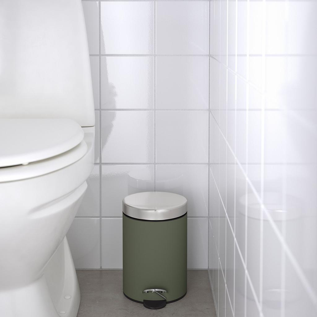 EKOLN IKEA Мусорное ведро, серо-зеленый