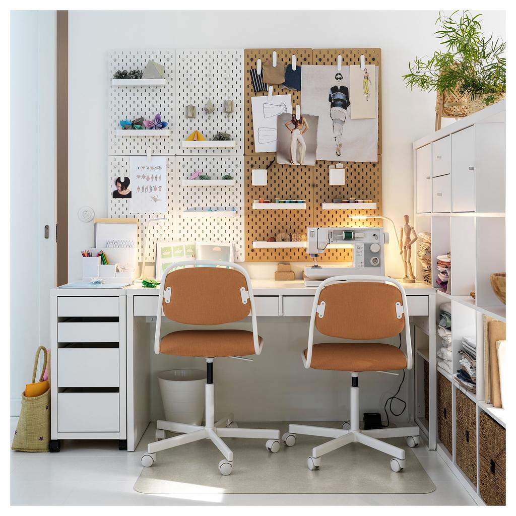 MICKE IKEA МИККЕ Письменный стол, белый, 142x50 см