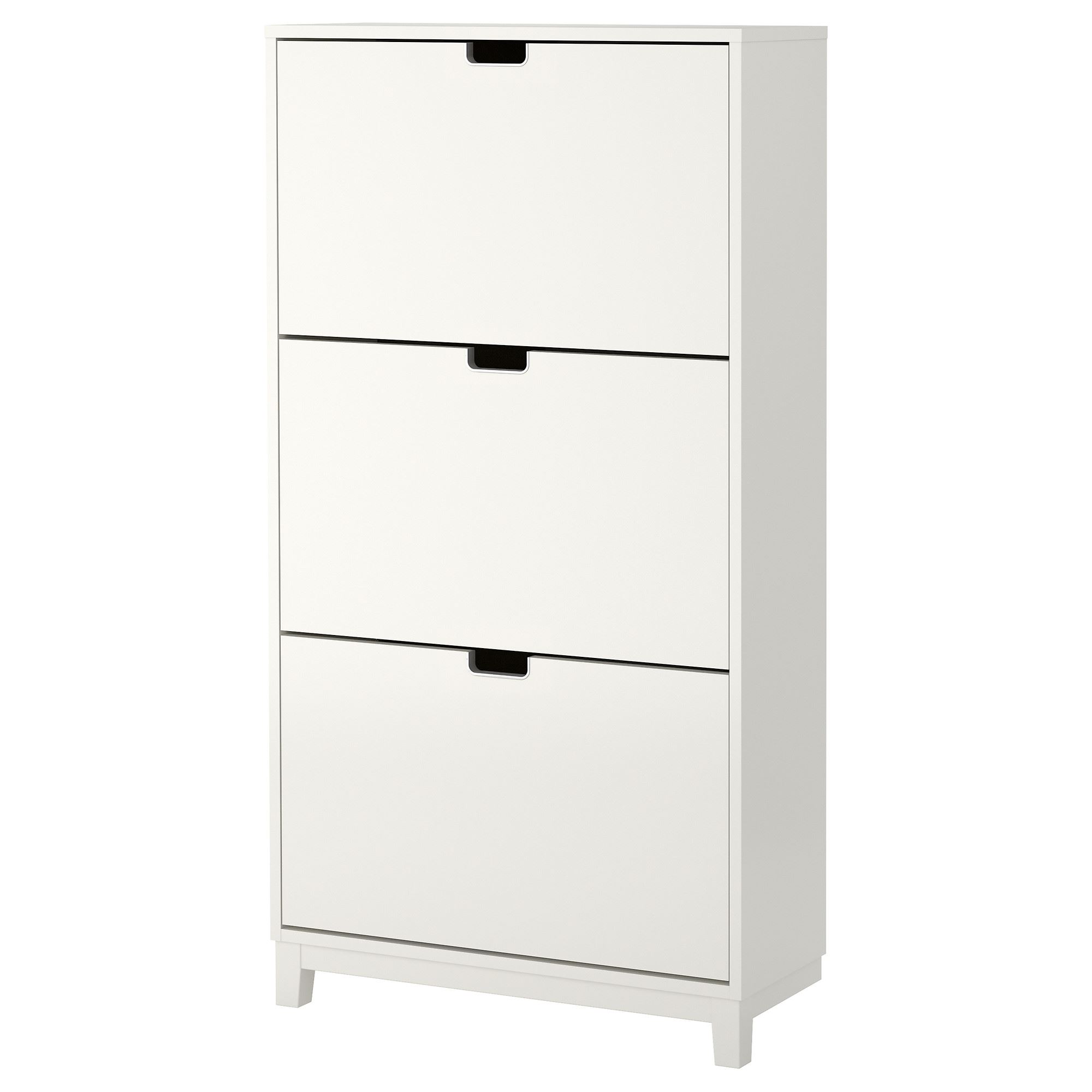 STALL IKEA СТЭЛЛ Галошница,3 отделения, белый, 79x29x148 см