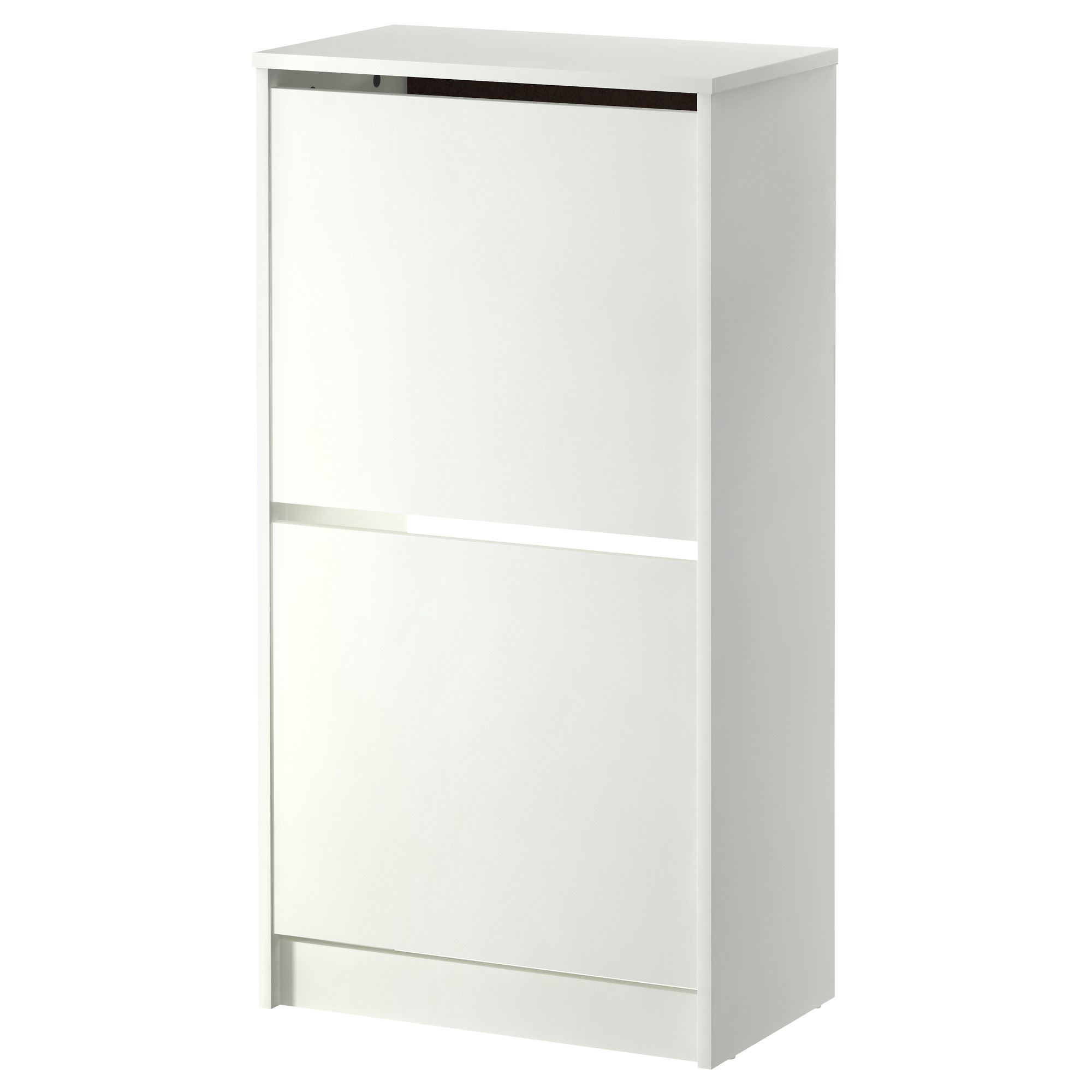 BISSA IKEA Галошница с 2 отделениями, белый, 49x28x93 см