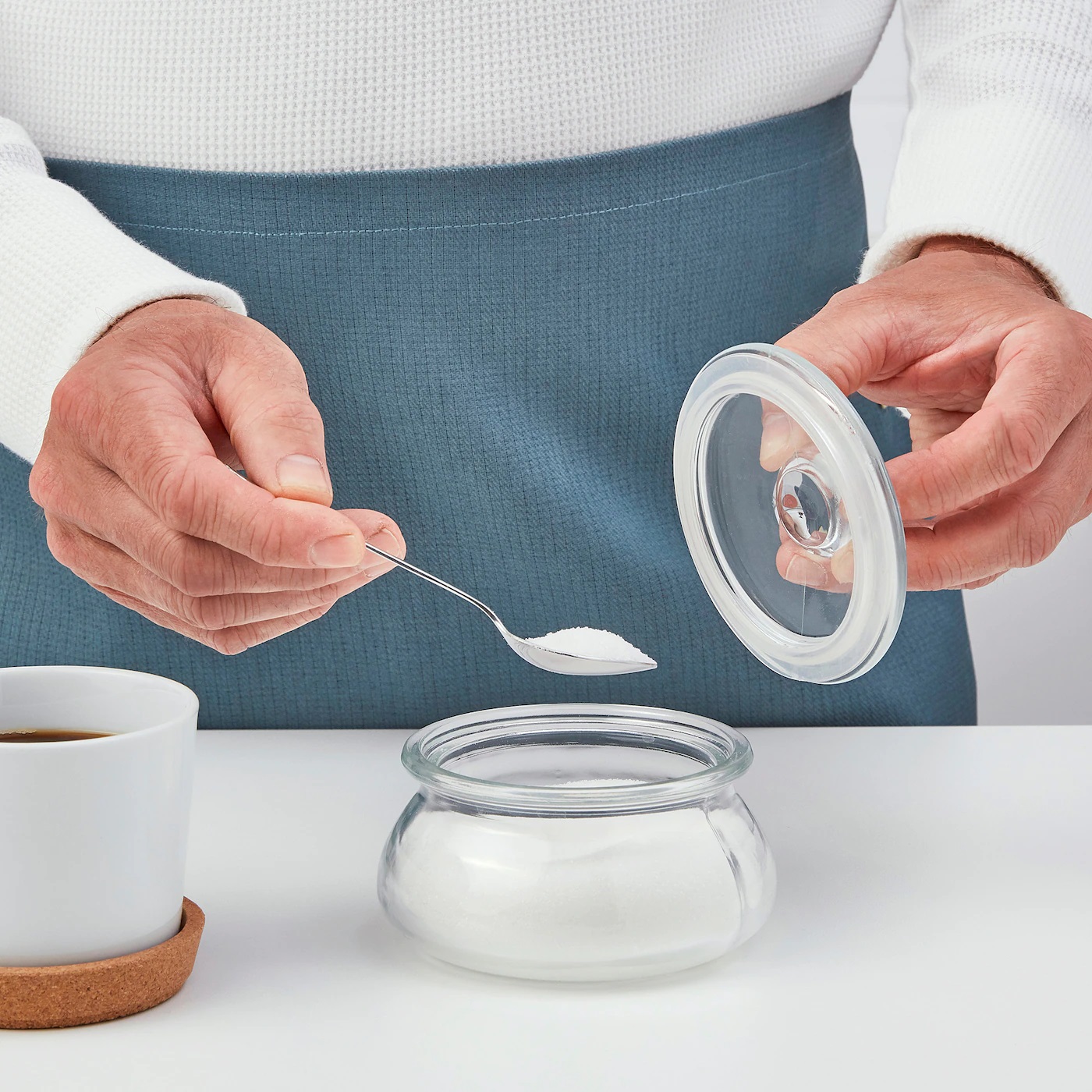 VARDAGEN IKEA ВАРДАГЕН Банка с крышкой, прозрачное стекло, 0.3 л