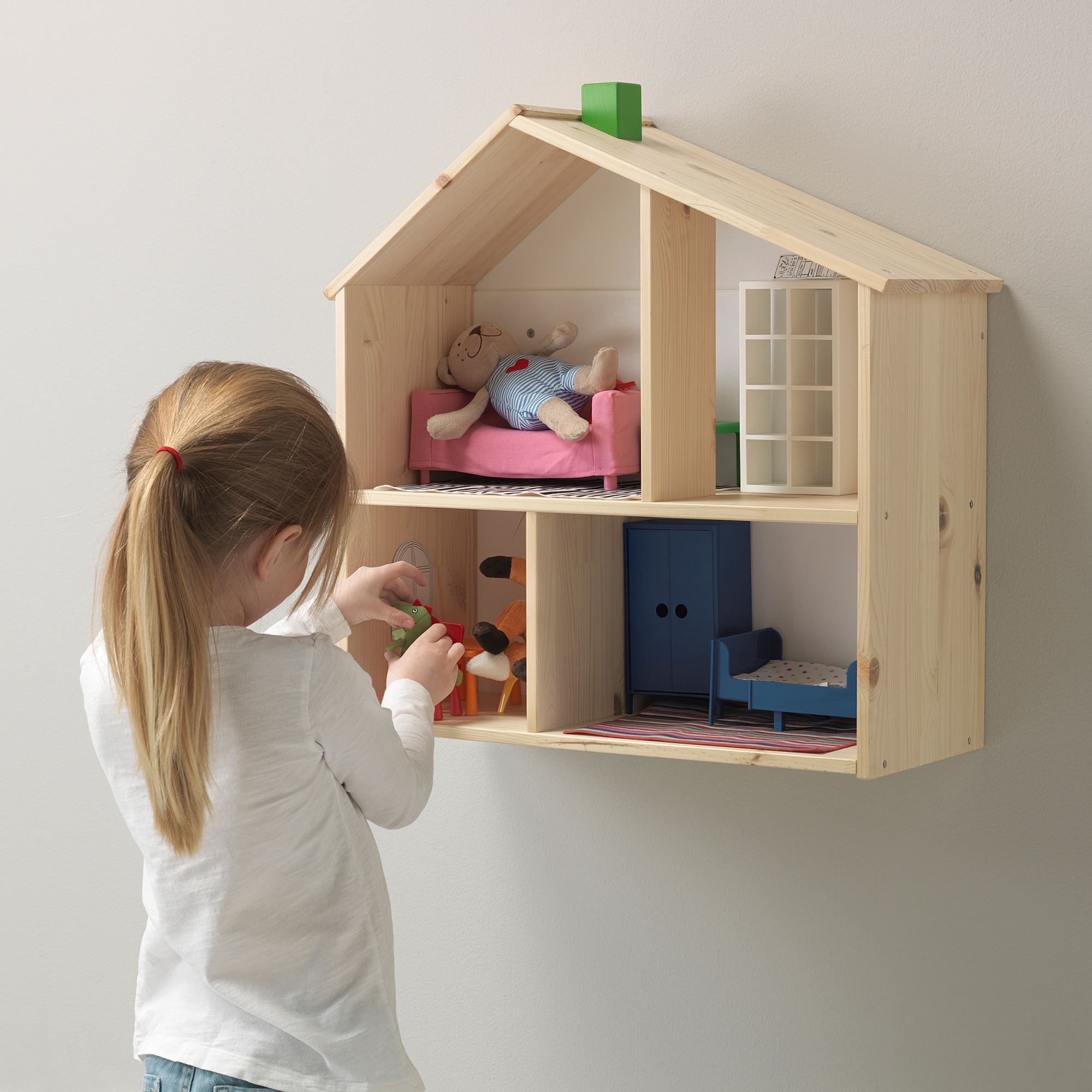 FLISAT IKEA Кукольный домик/полка навесная, 58x22x59 см