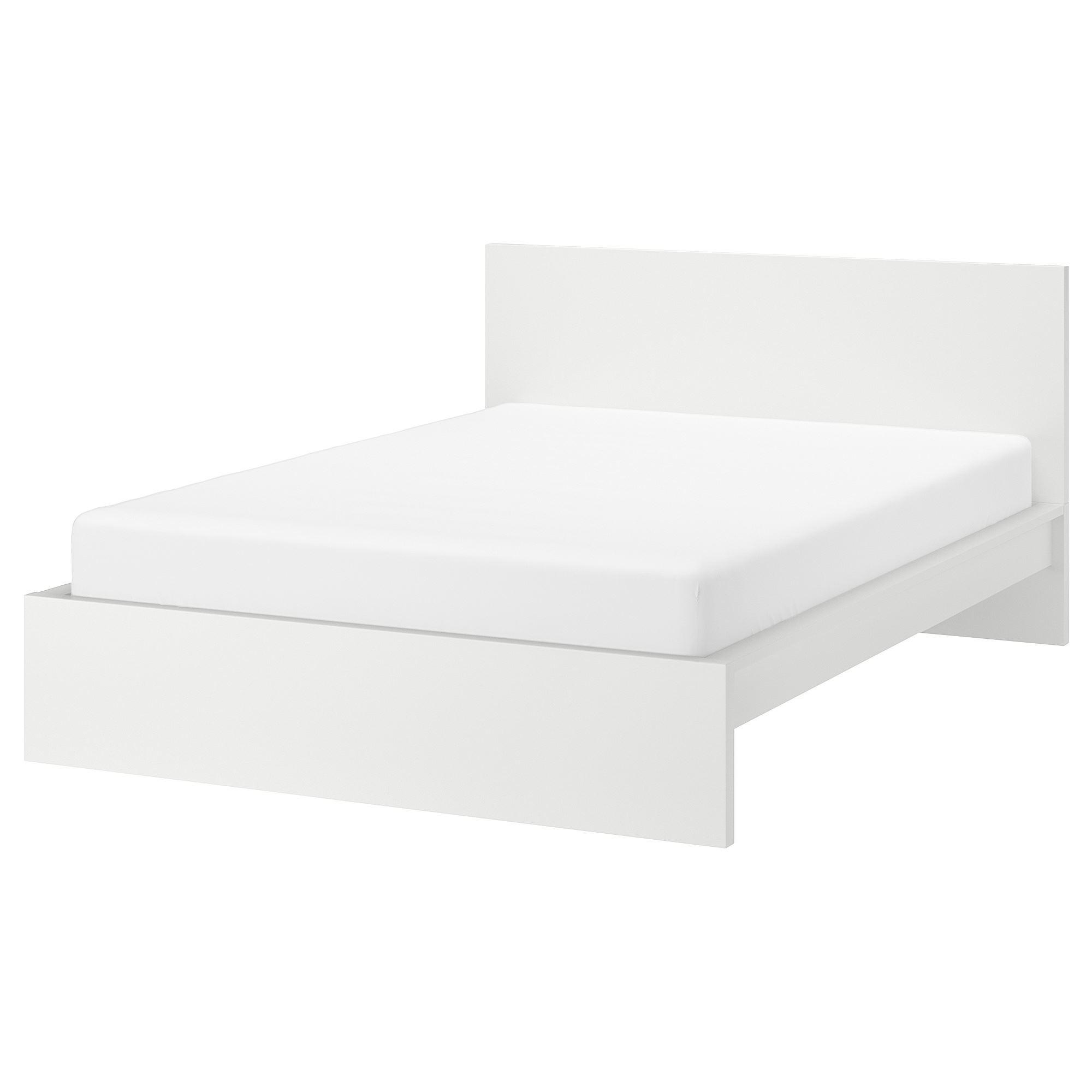 MALM IKEA Каркас кровати, белый/Лурой 160x200 см