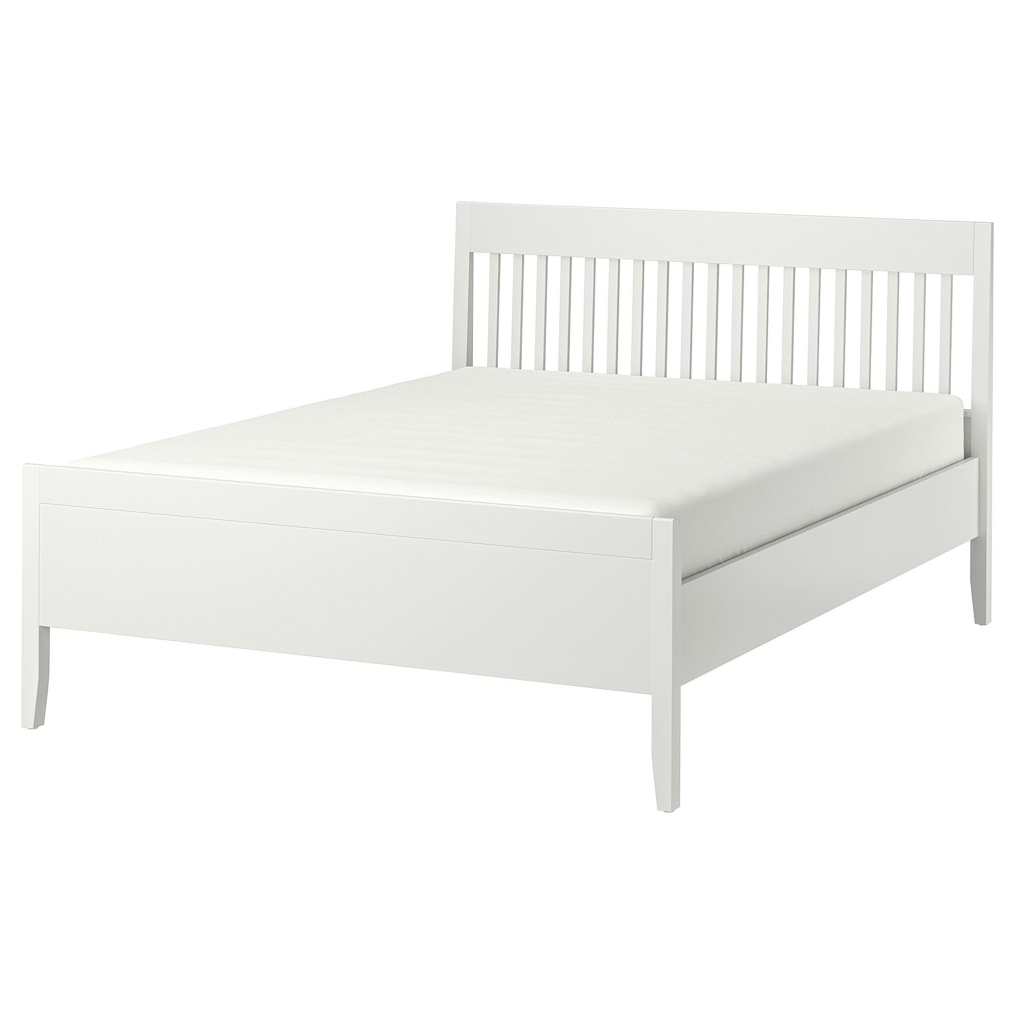 IDANAS IKEA  Каркас кровати, белый/Лурой 160x200 см