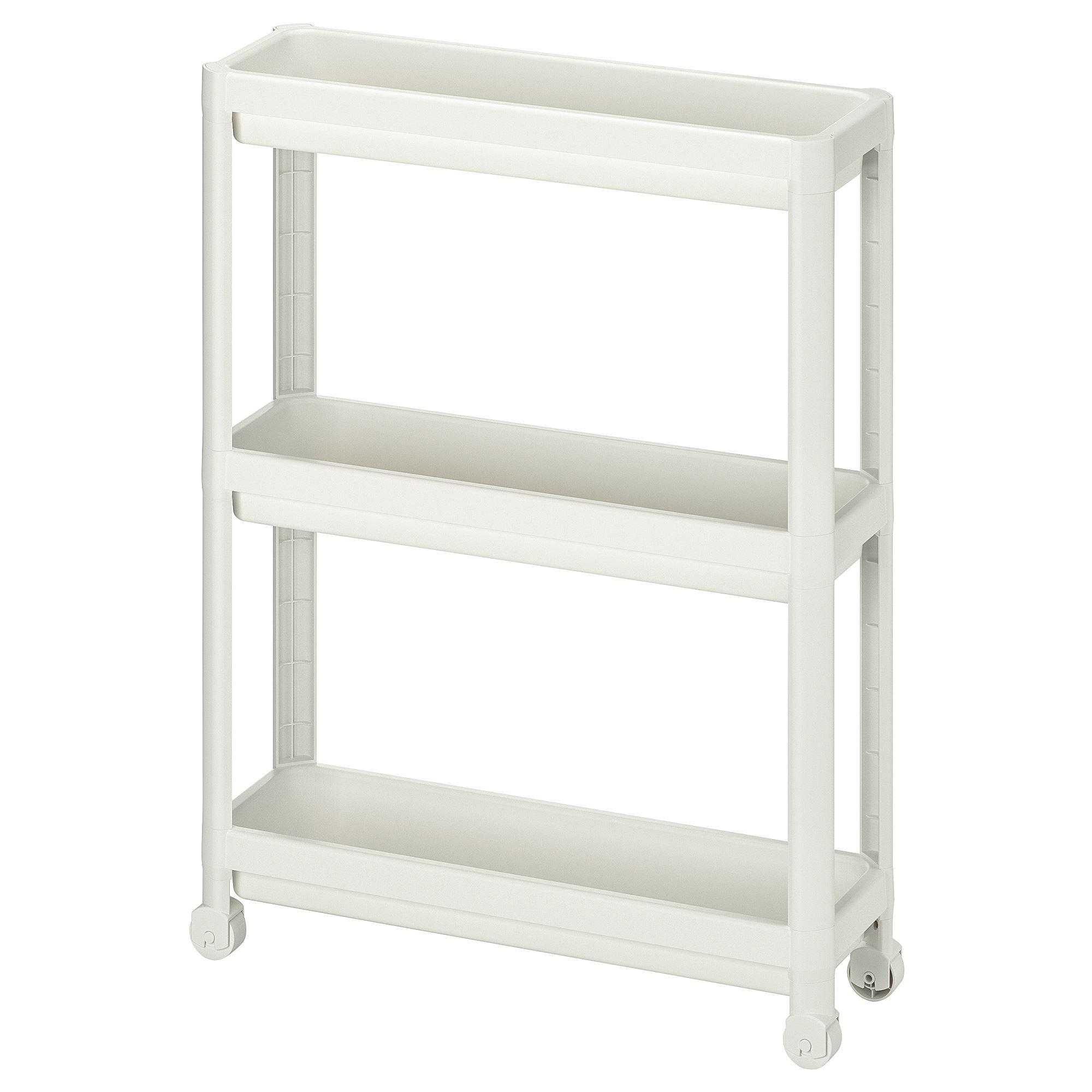 VESKEN IKEA Тележка, белый 54x18x71 см
