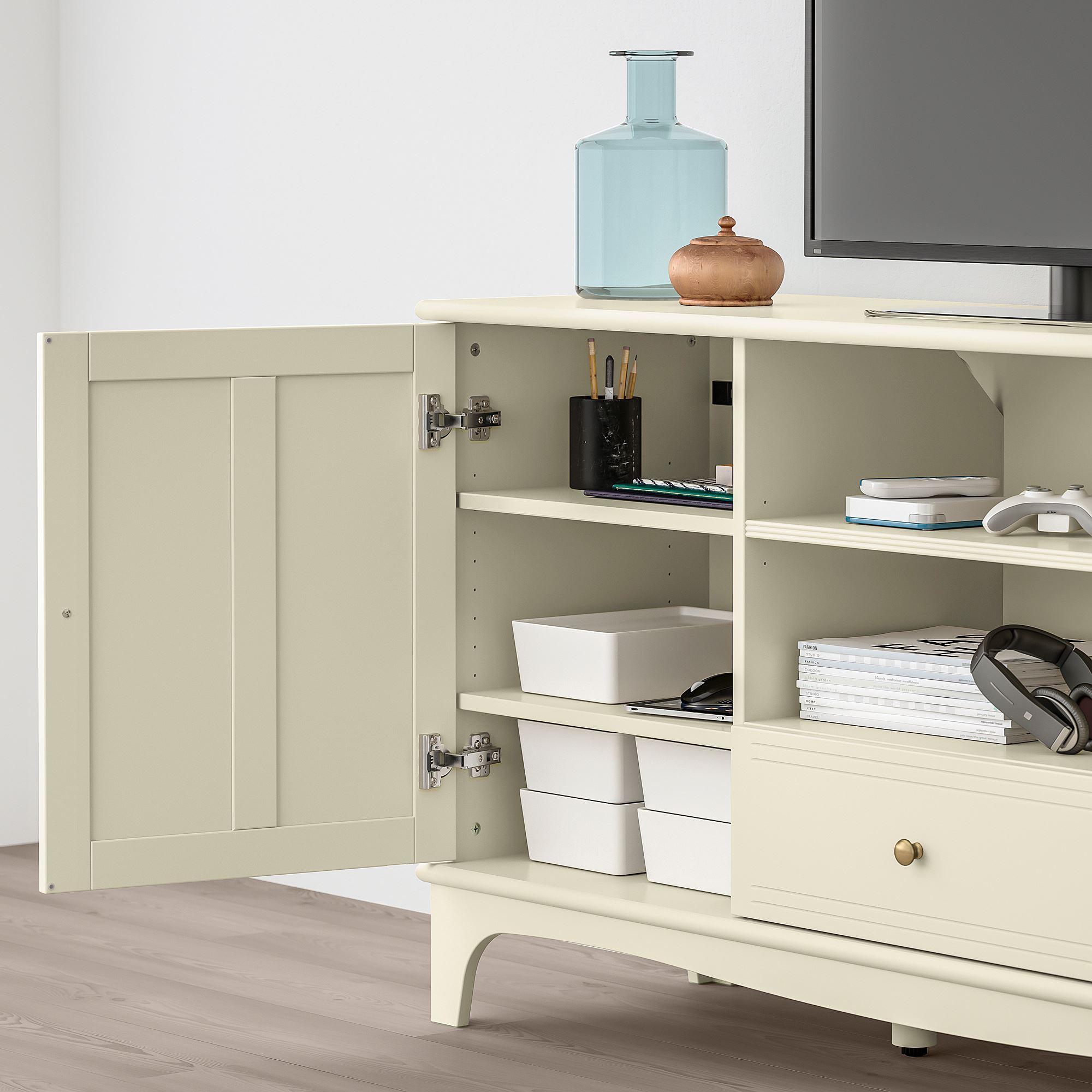 LOMMARP IKEA Тумба под ТВ, светло-бежевый, 159x45x81 см