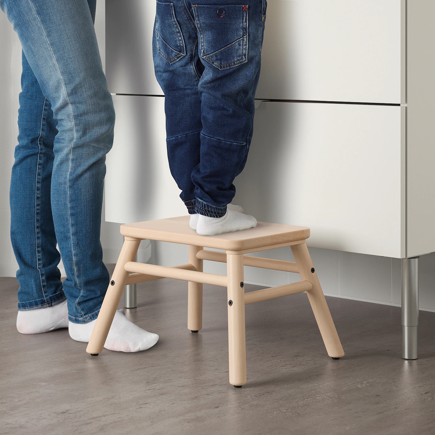 VILTO IKEA Табурет-лестница, береза