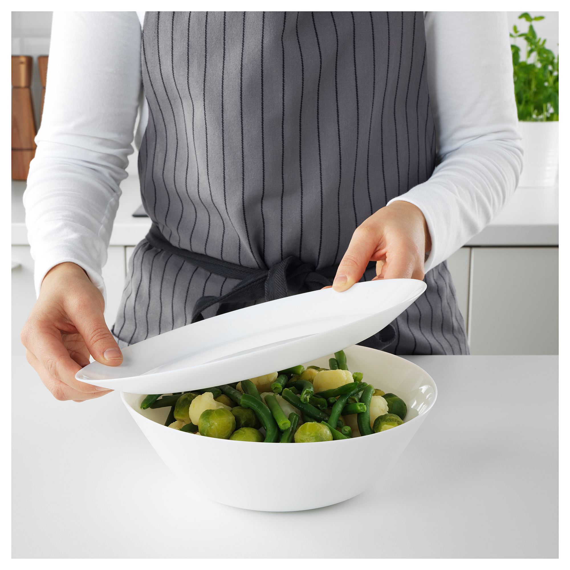 OFTAST IKEA Миска, белый, 23 см