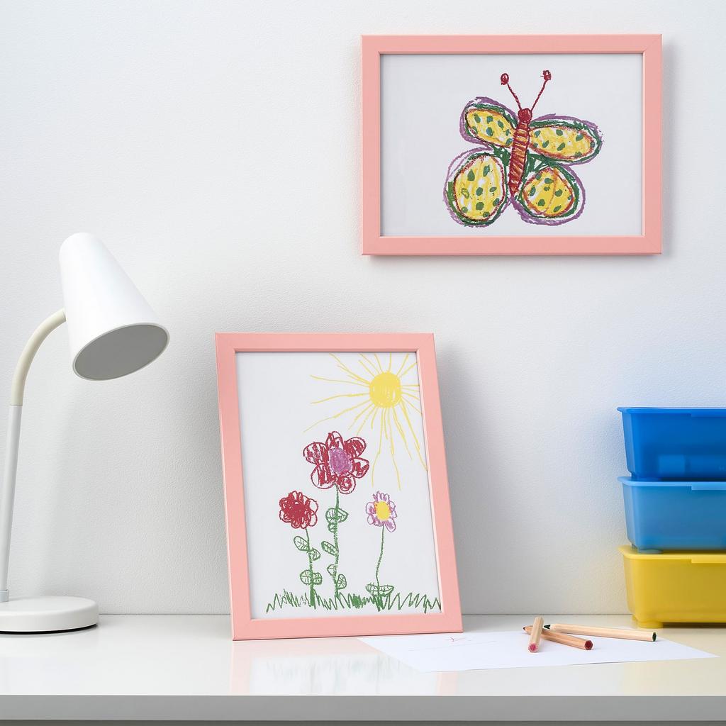 FISKBO IKEA Рамка для фото, розовый, 21x30 см