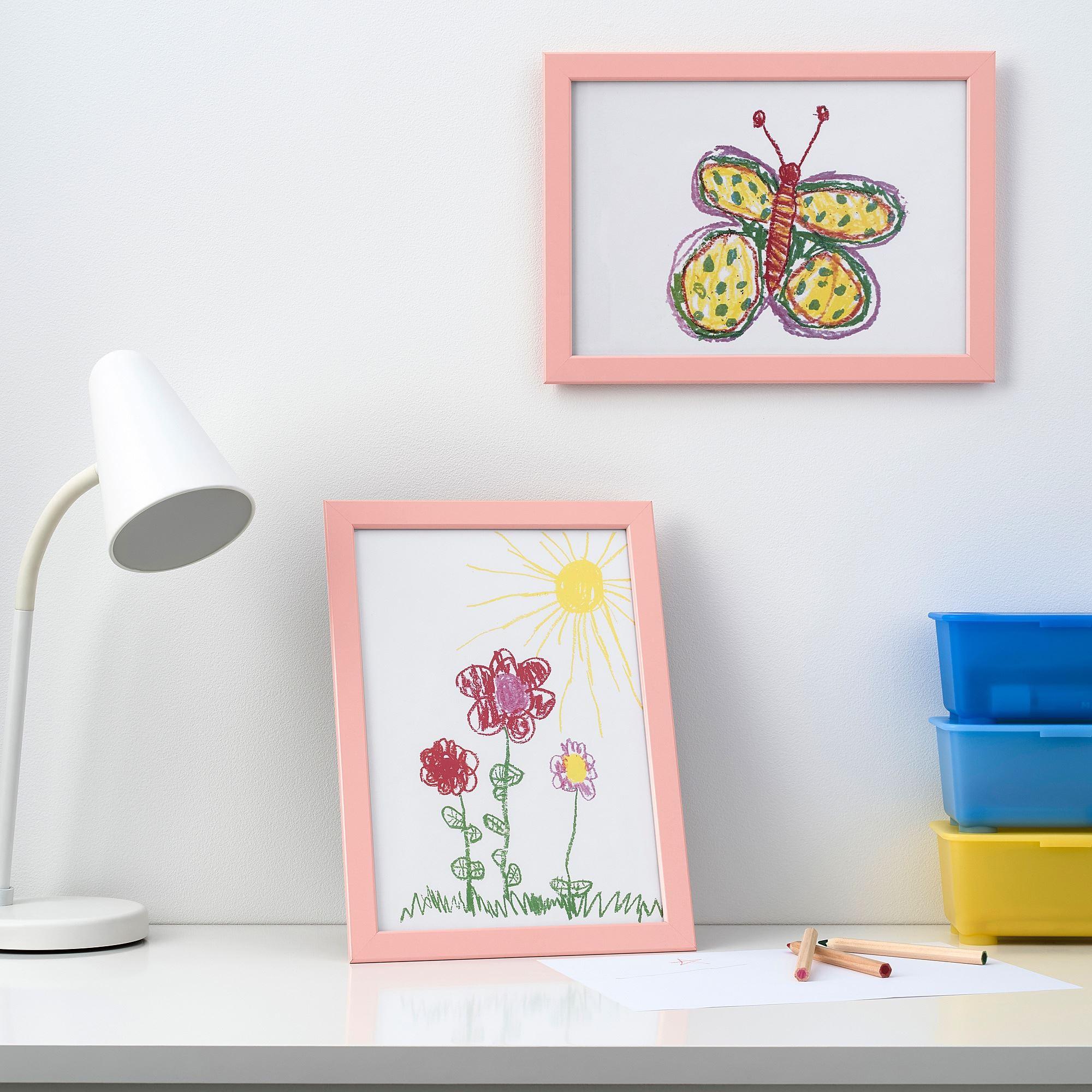 FISKBO IKEA Рамка для фото, розовый, 21x30 см