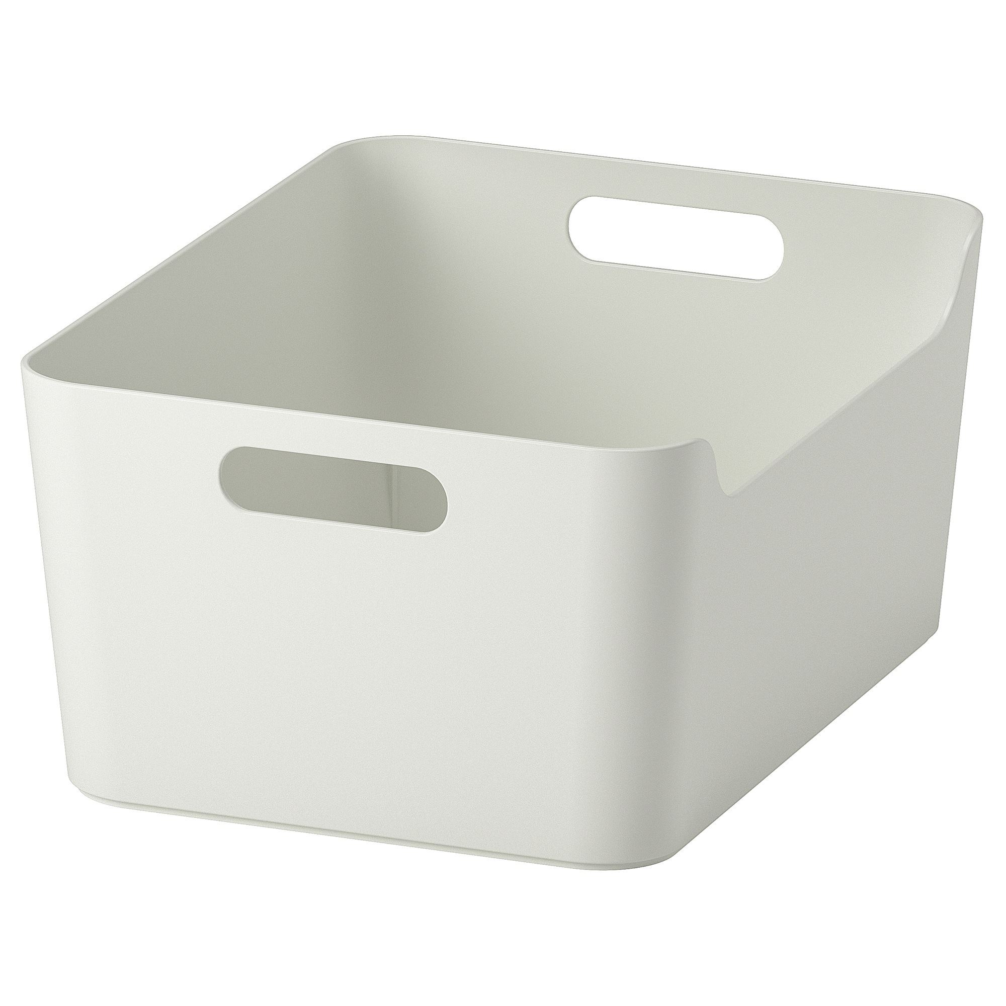 UPPDATERA IKEA Контейнер, белый, 34x24 см