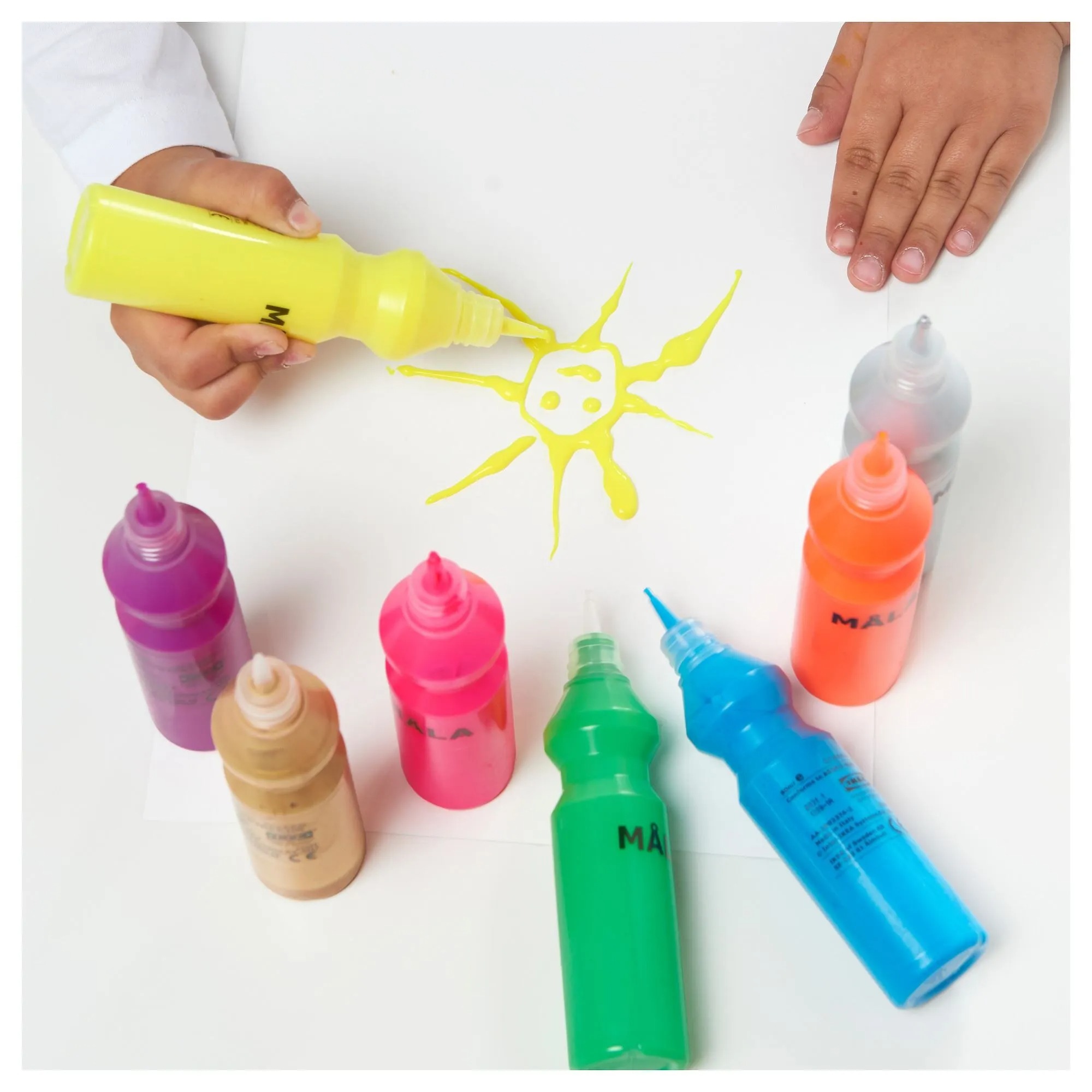 MALA IKEA Флуоресцентная/блестящая краска, разные цвета