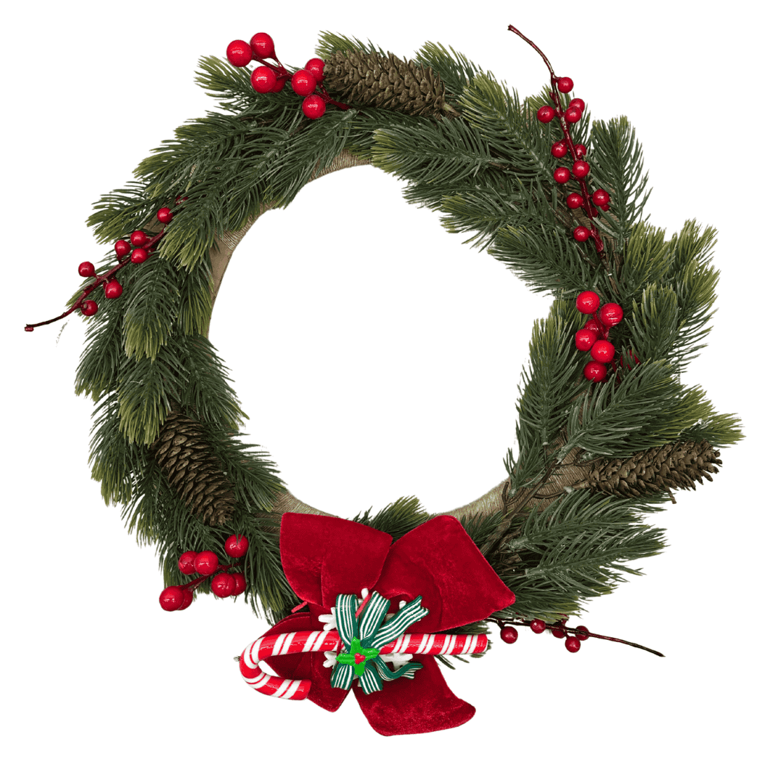 VINTER SCANDI венок, ручная работа зеленый, 40 см.