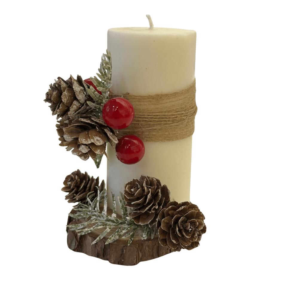 VINTER SCANDI свеча, белый, 5 см