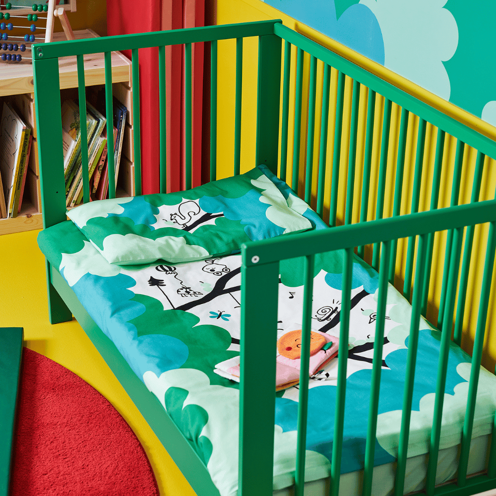 GULLIVER IKEA Кроватка детская, зеленый, 60x120 см