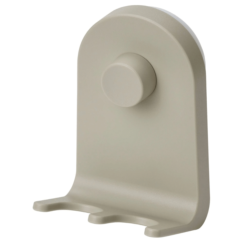 OBONAS IKEA Тройной крючок на присоске, 7x11 см, серо-бежевый