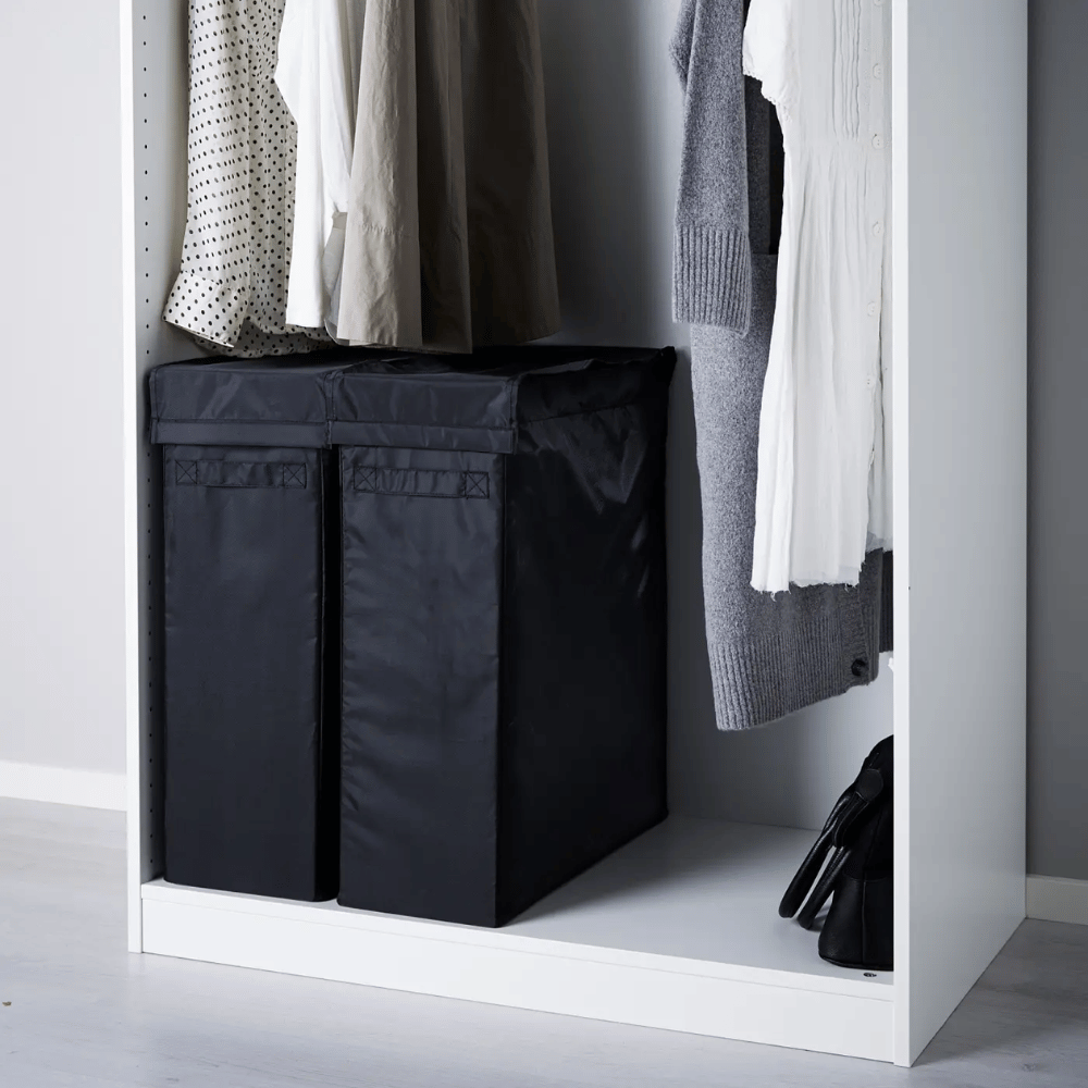 SKUBB IKEA Мешок/контейнер для белья на опоре, черный, 80 л