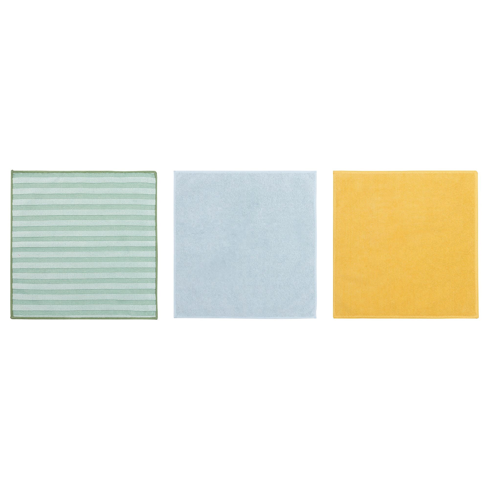 PEPPRIG IKEA Mikrofiber bez, 3 ədəd, fərqli rənglər, 28x28 sm
