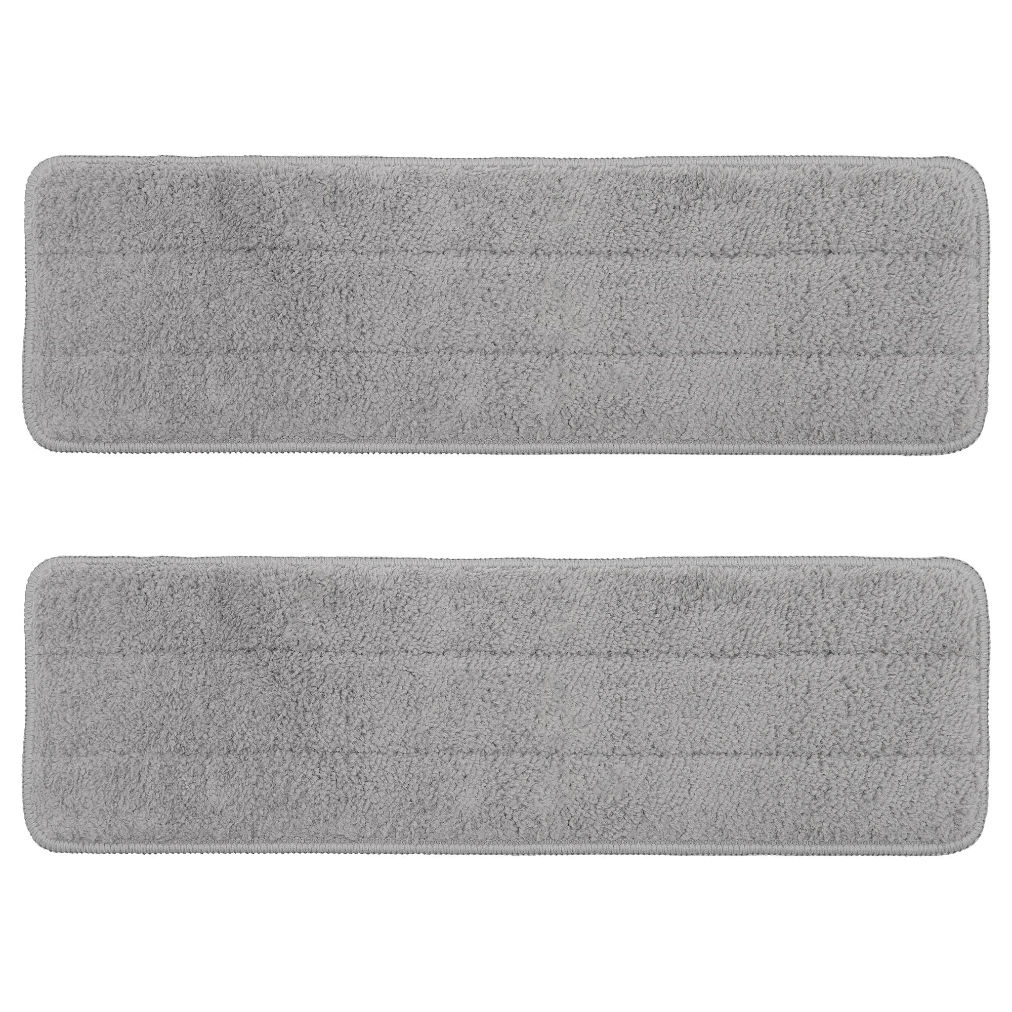 PEPPRIG IKEA Düz mop üçün başlıq, mikrofiber bez, boz, 12x37 sm, 2 ədəd