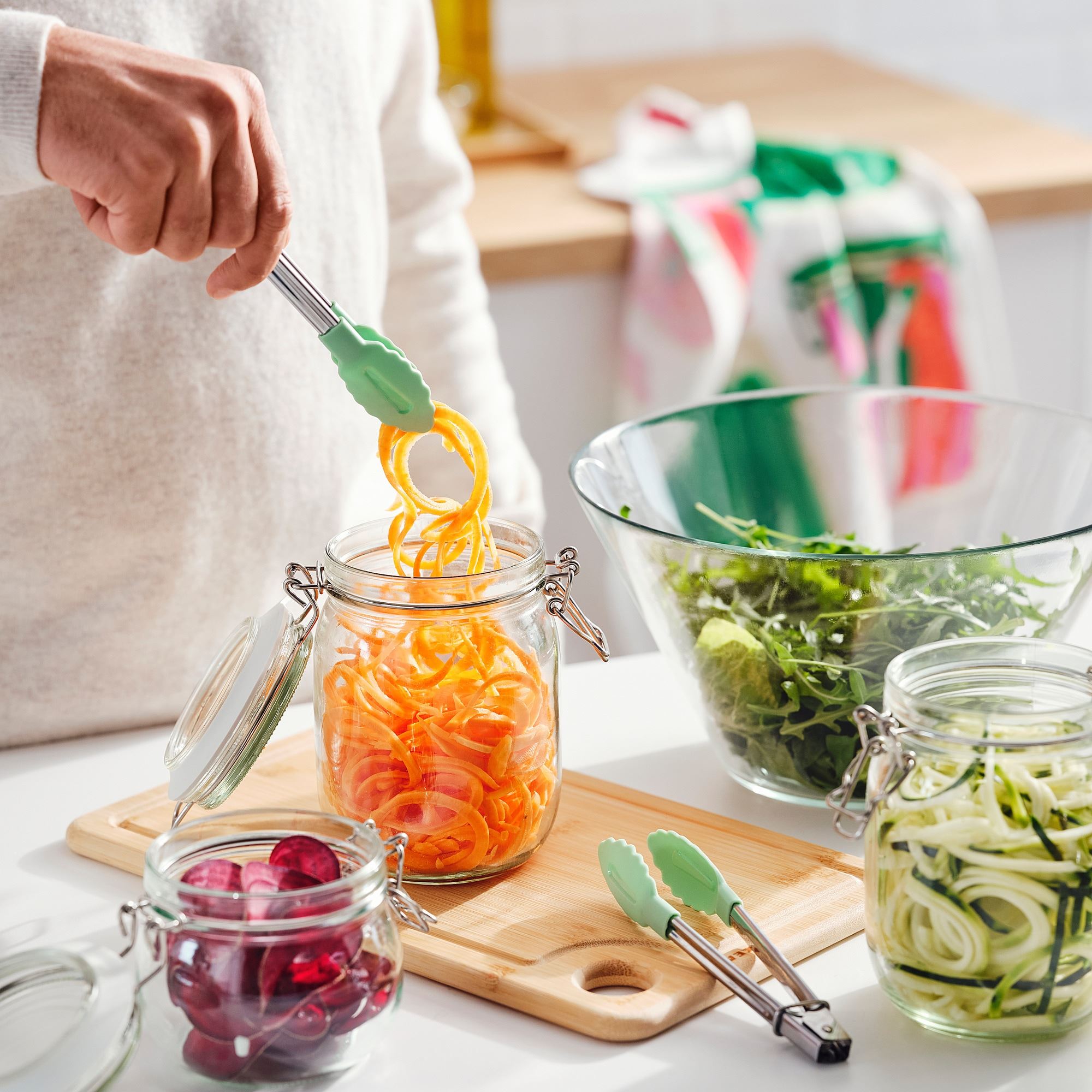 TABBERAS IKEA Maşa, paslanmaz polad-yaşıl, 18 sm, 2 ədəd