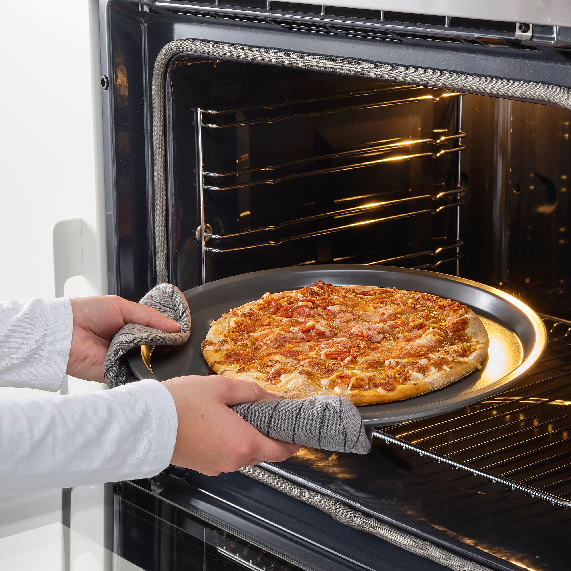HEMMABAK IKEA Pizza podnosu, boz, 34 cm