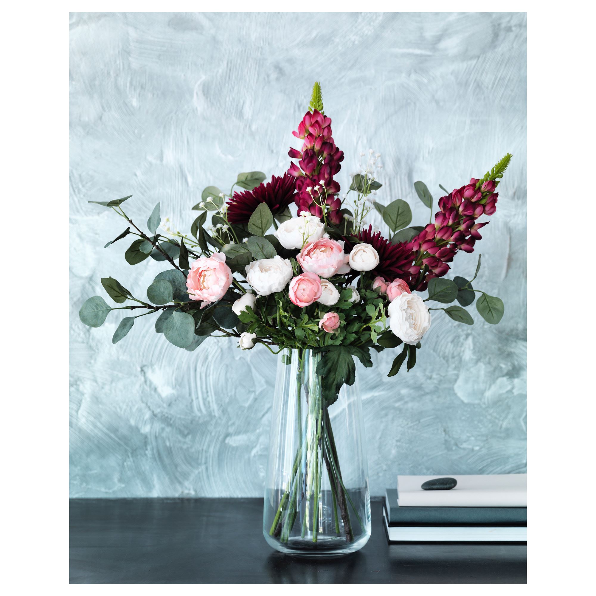 BERAKNA IKEA Vaza, şəffaf şüşə, 30 sm