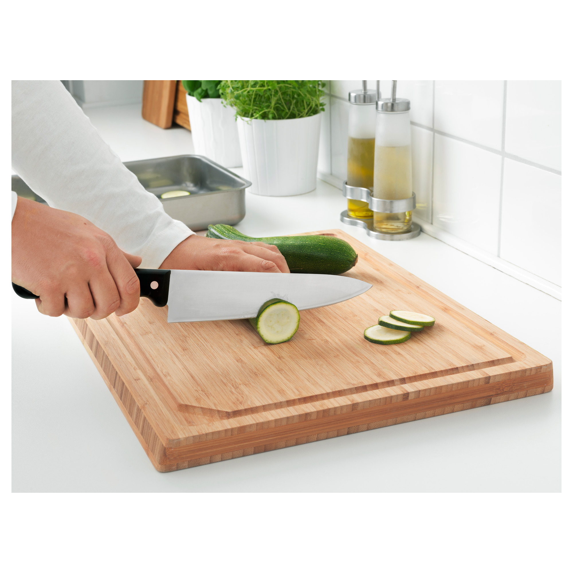 VARDAGEN IKEA Şef bıçağı, tünd-boz, 20 sm