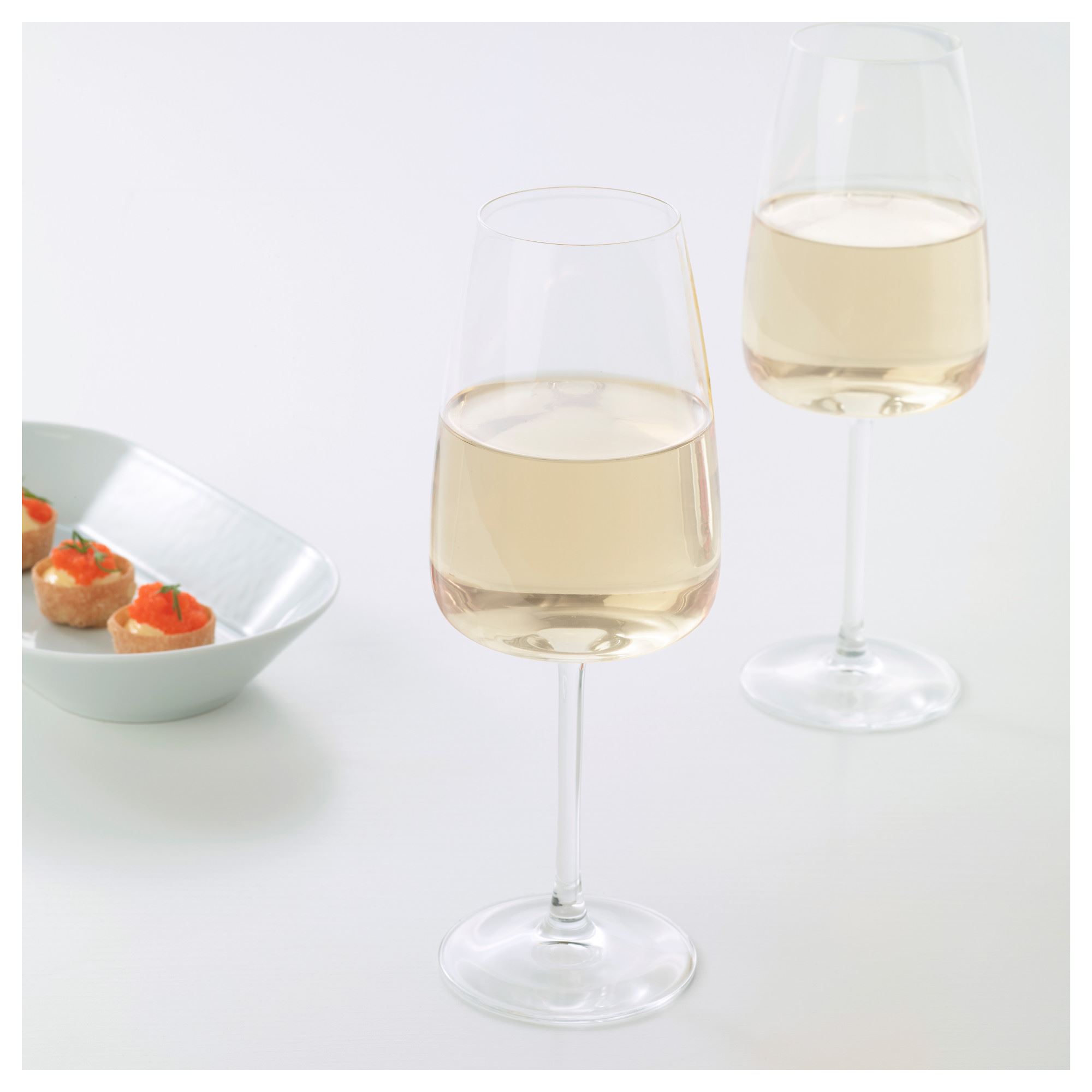 DYRGRIP IKEA Ağ şərab bokalı, 420 ml, şəffaf şüşə