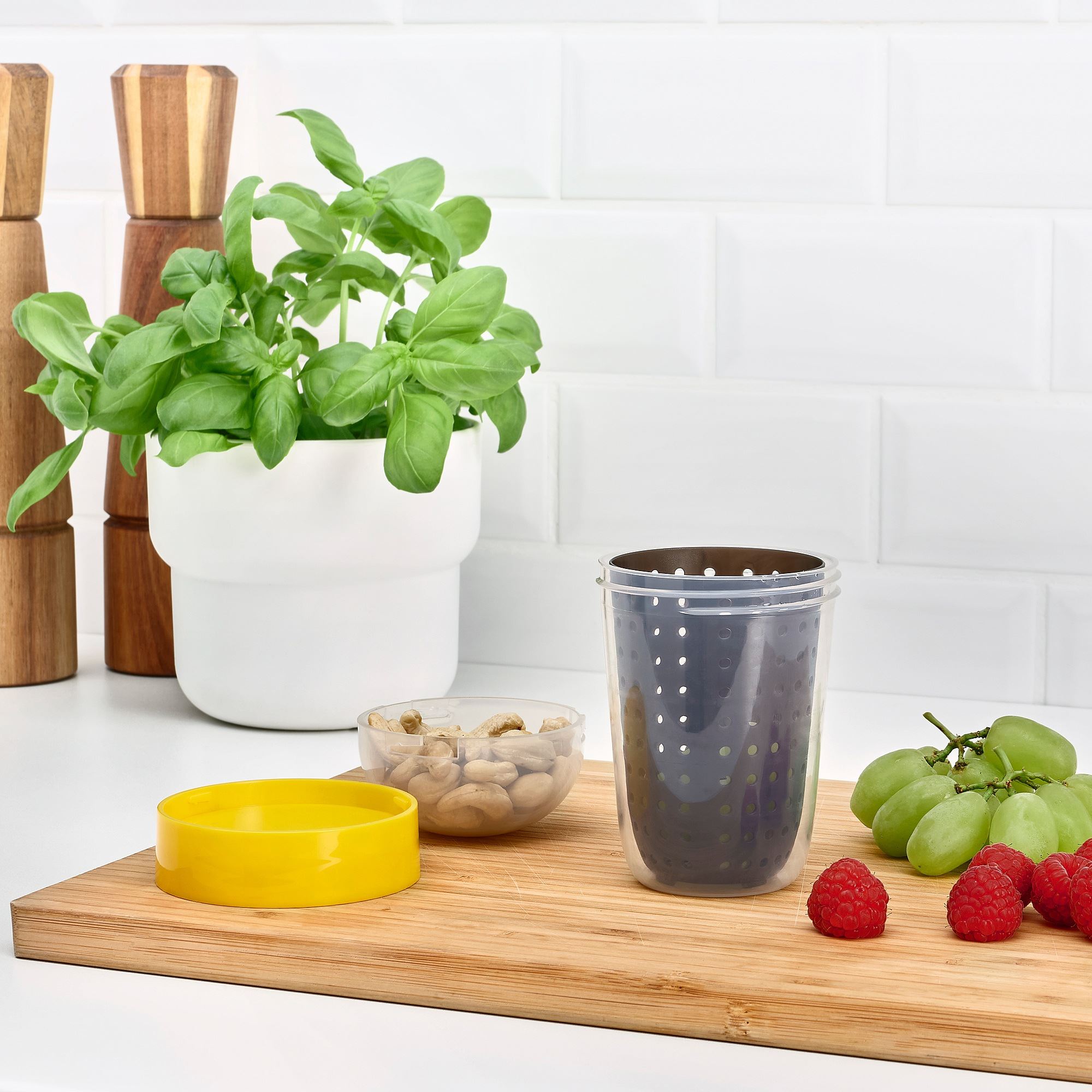 SPLITTERNY IKEA Atışdırmalıq qabı, boz-sarı, 300 ml