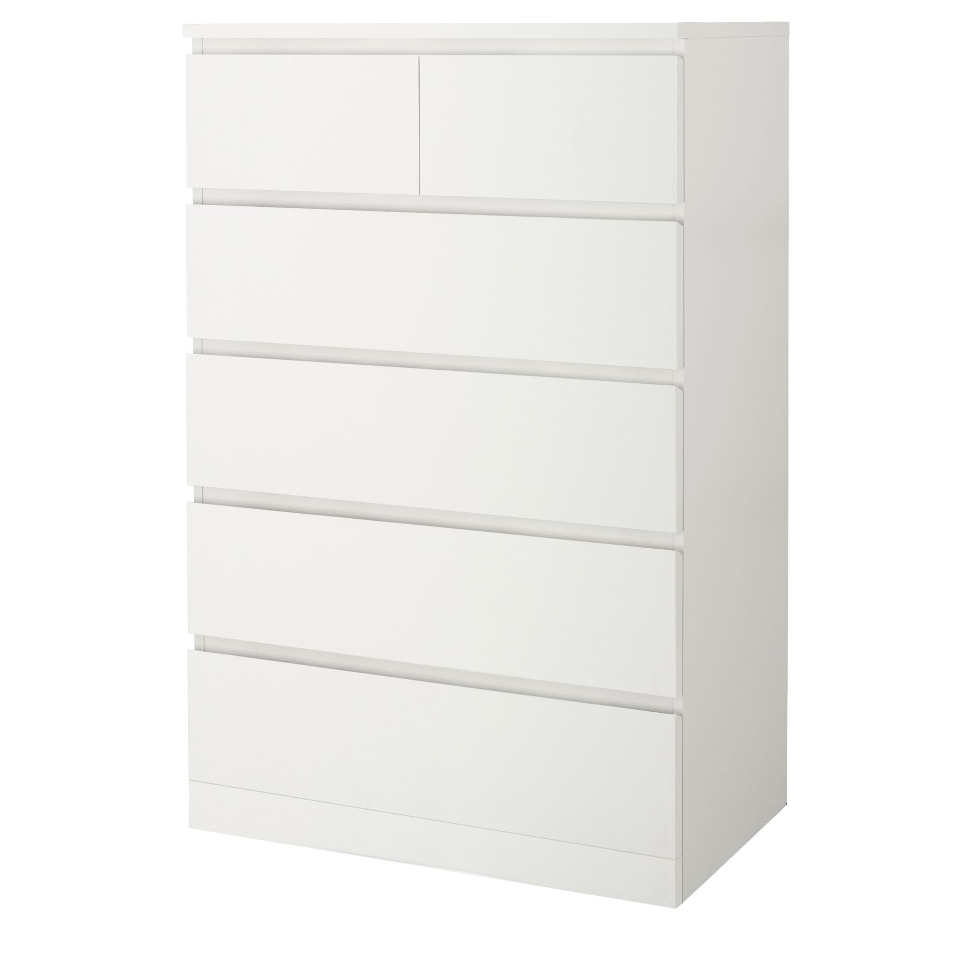 MALM IKEA Komod, 6 siyirməli, 80x123 sm, ağ