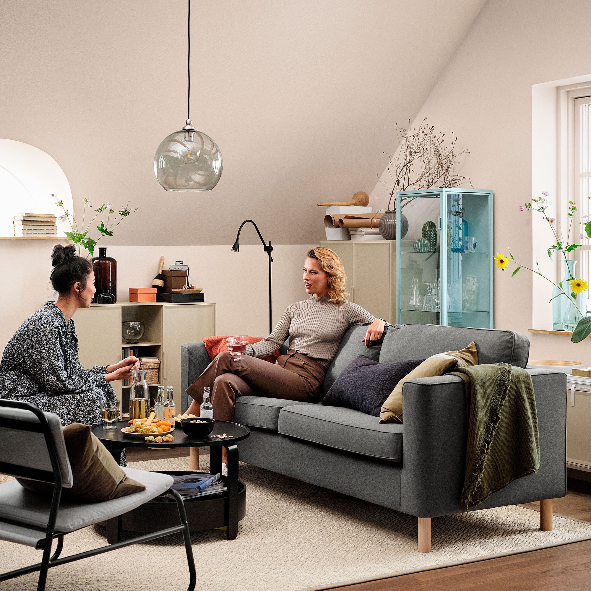 PARUP IKEA 3-nəfərlik divan, Vİssle boz