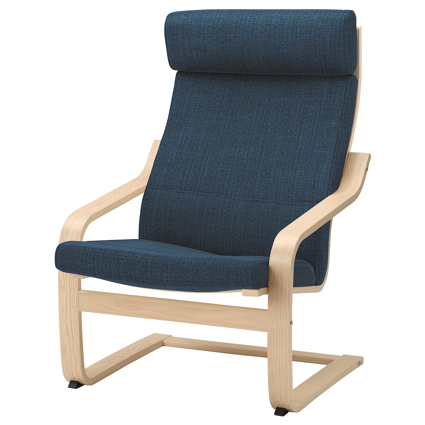 POANG IKEA ПОЭНГ Kreslo, palıd şpon, tünd-göy