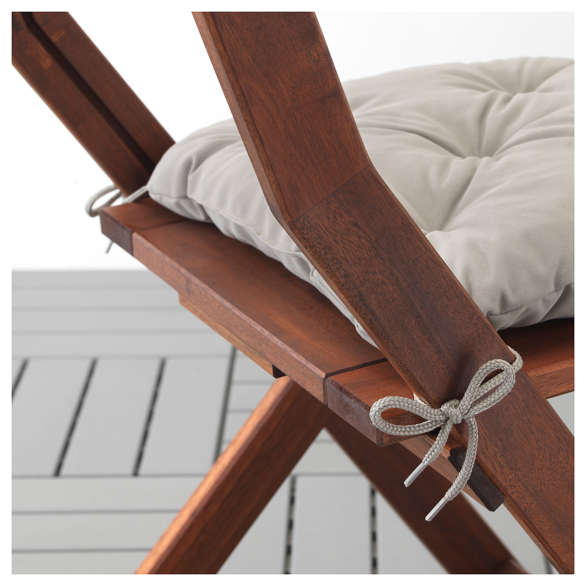 KUDDARNA IKEA Stul üçün yastıq, 36x32 sm, boz