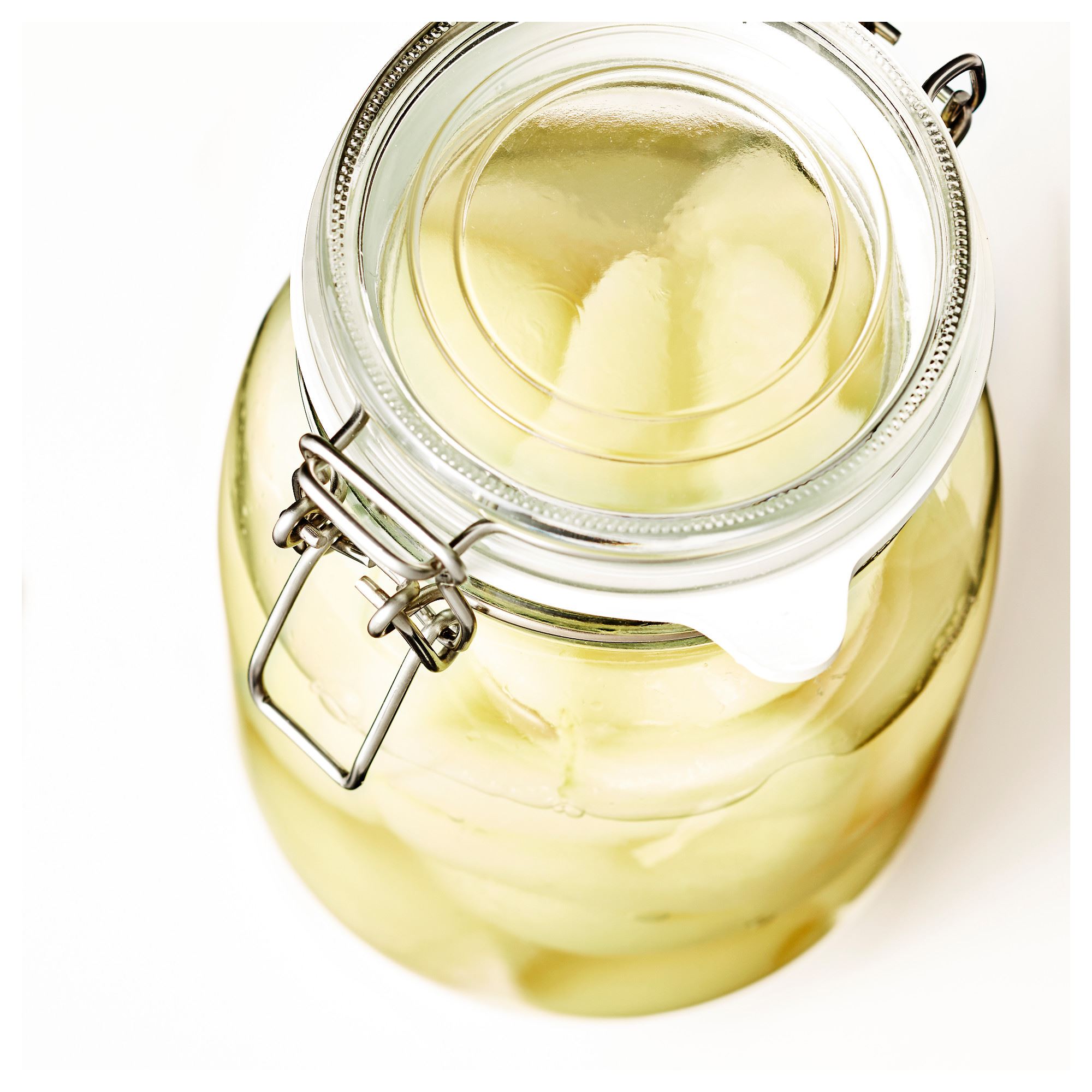 KORKEN IKEA Qapaqlı banka, şəffaf şüşə 1.8 lt.