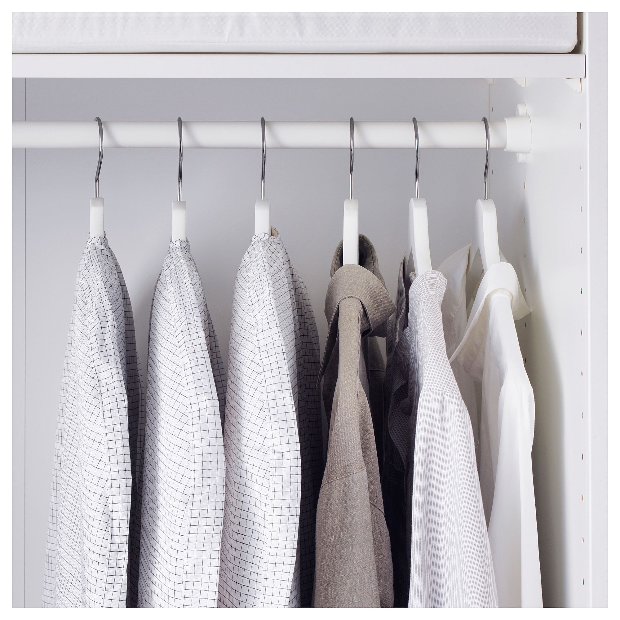 STUK IKEA СТУК Чехол для одежды, 3 штуки, белый/серый