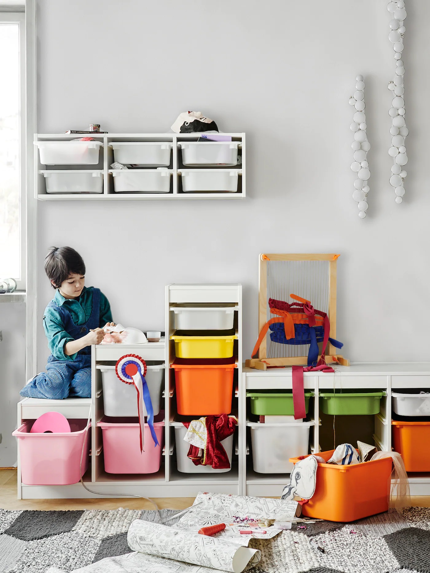 TROFAST IKEA Konteyner, ağ 42x30x23 sm.