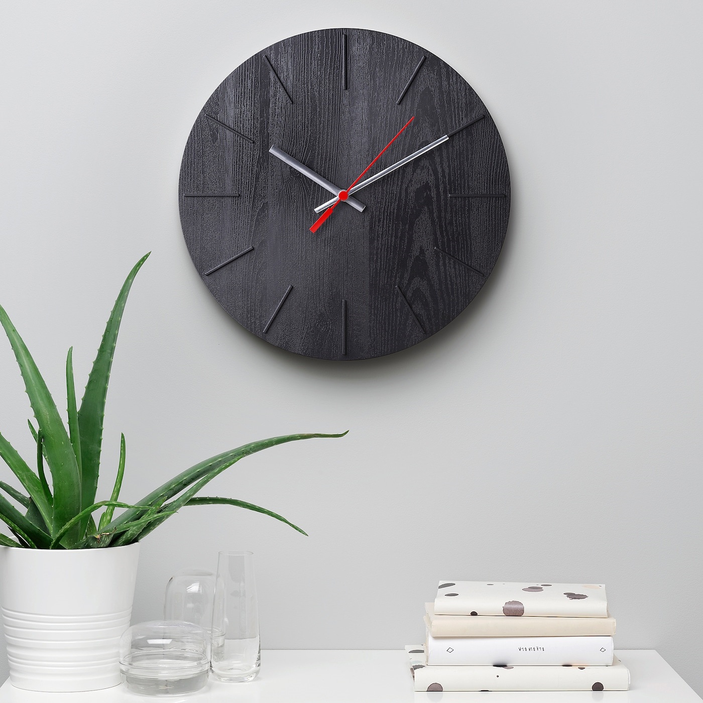 VOKALISSA IKEA ВОКАЛИССА Divar saatı, qara, 30 sm.