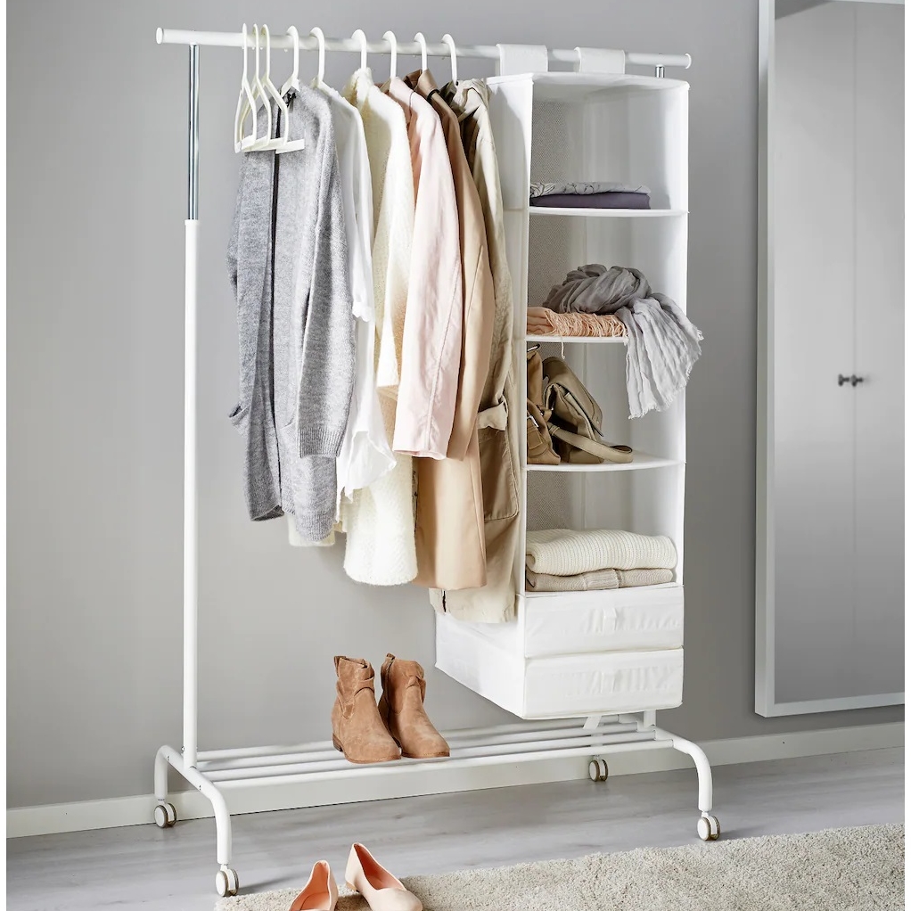 RIGGA IKEA Yerüstü asılqan, ağ