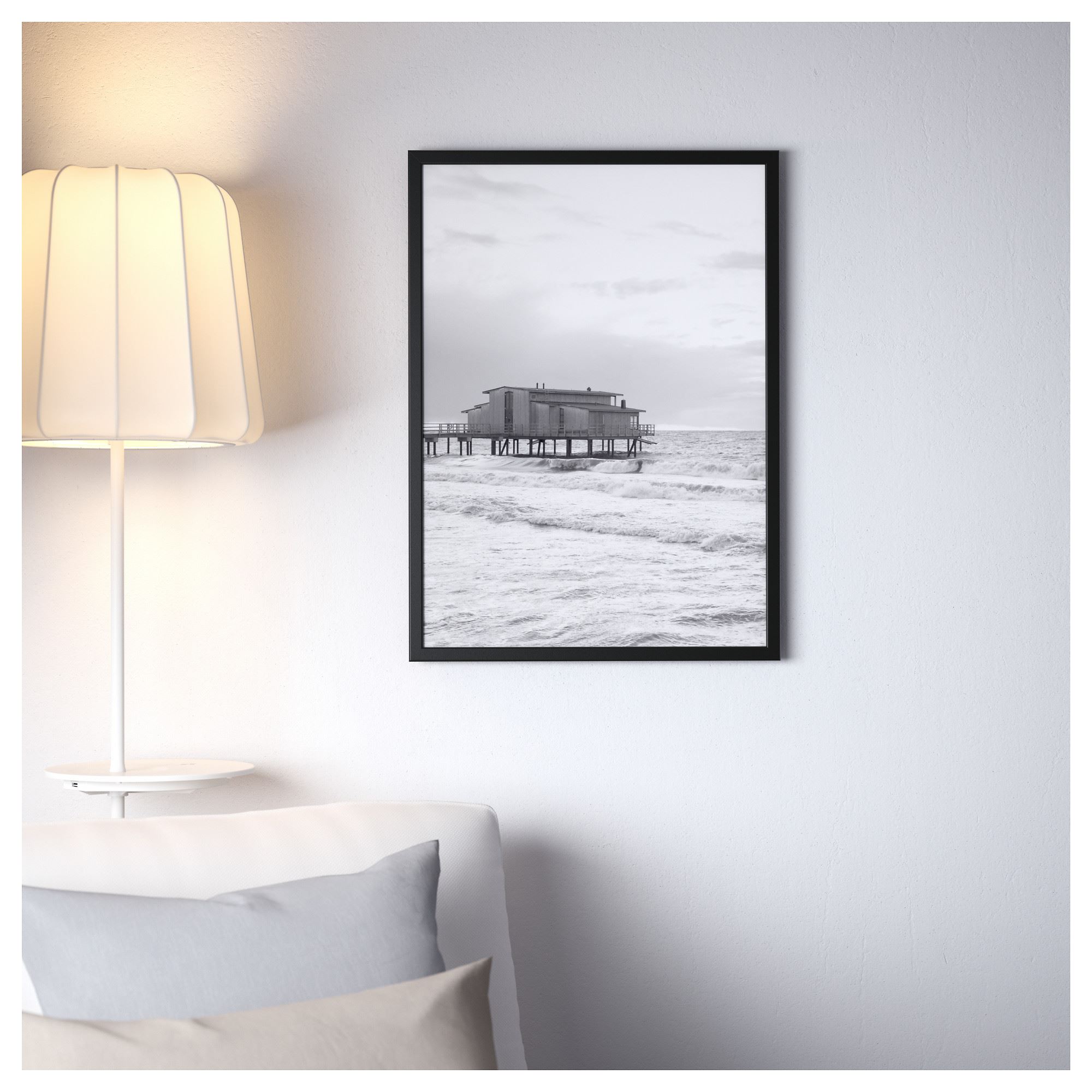 FISKBO IKEA Foto üçün çərçivə, qara, 50x70 sm