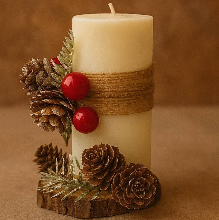 VINTER SCANDI şam, ağ, 5 sm