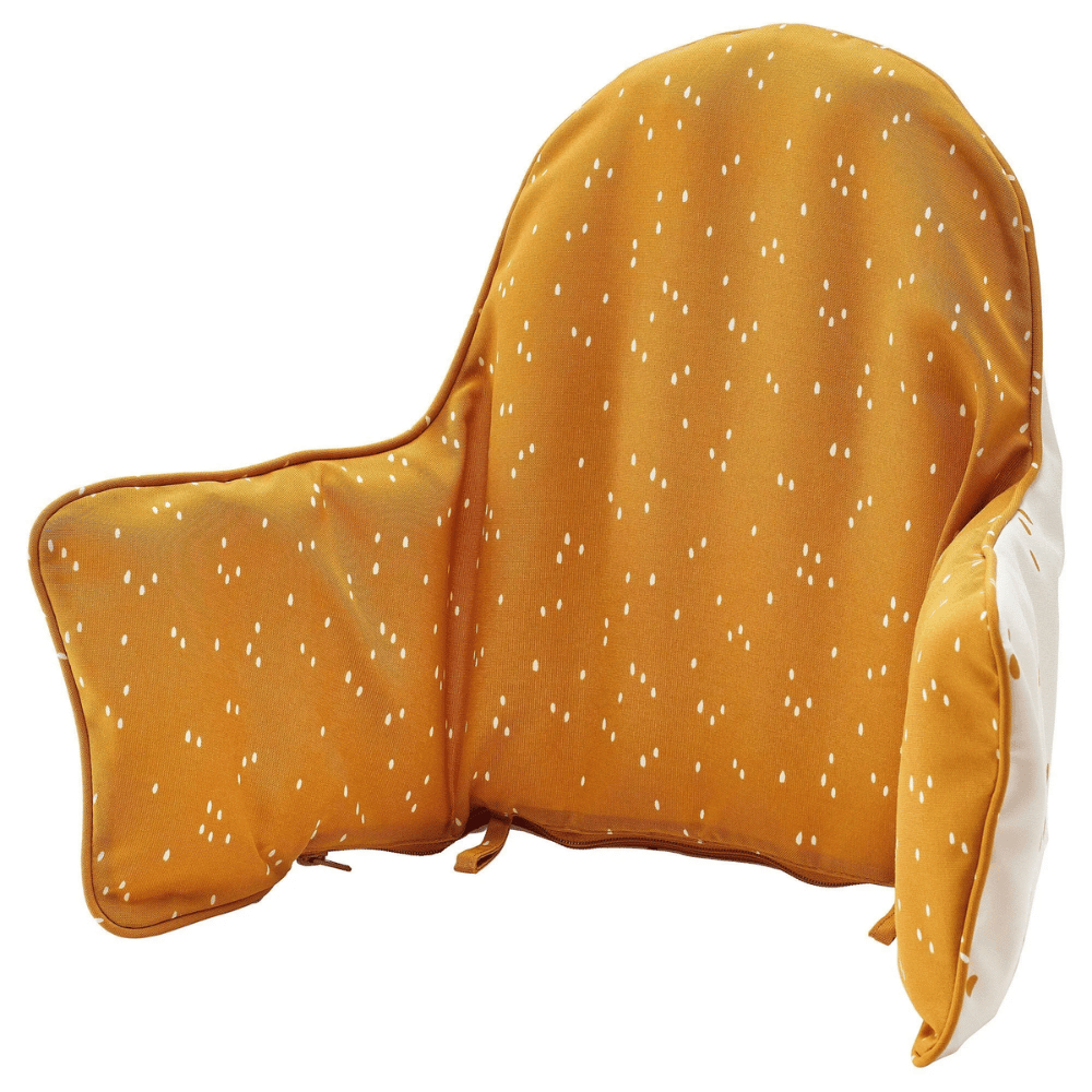 ANTILOP IKEA Yastıq və üzlük, tünd sarı/ağ xallı