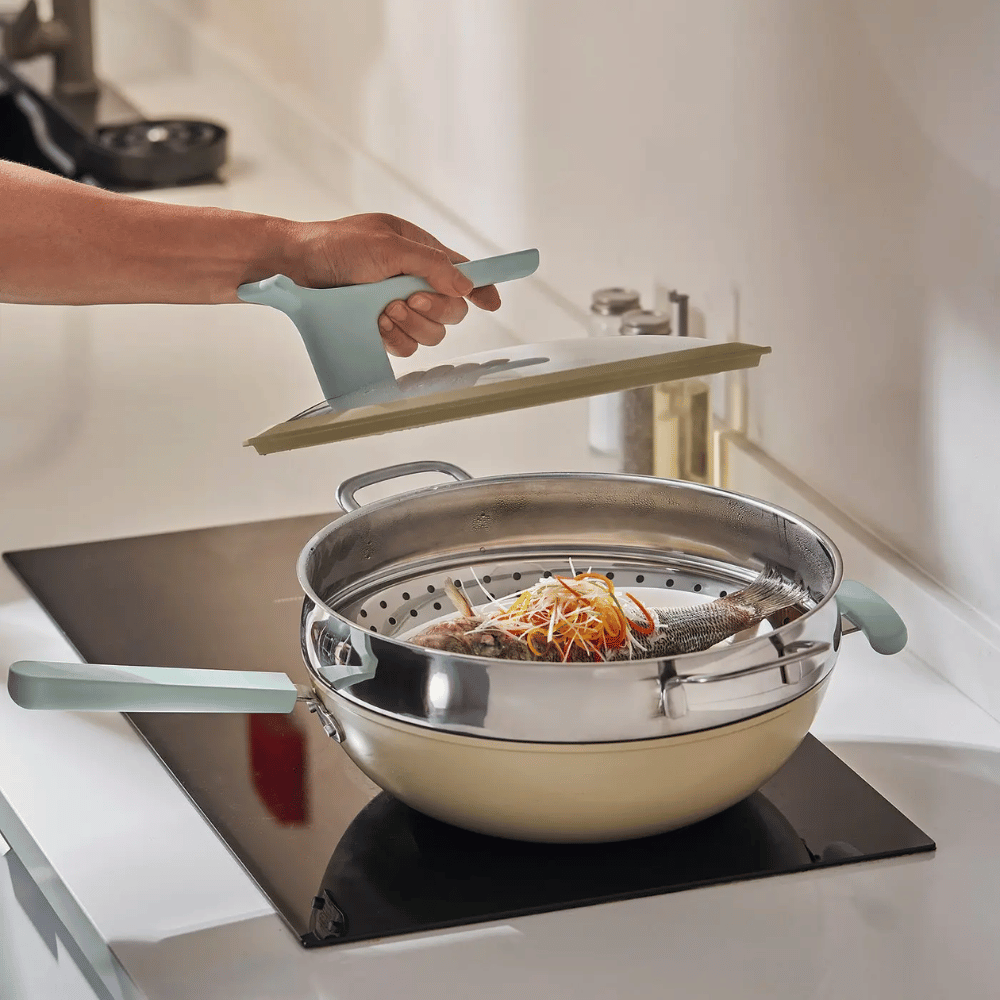 KLOCKREN IKEA – Buxarda bişirmə üçün əlavə, paslanmayan polad, 30 sm